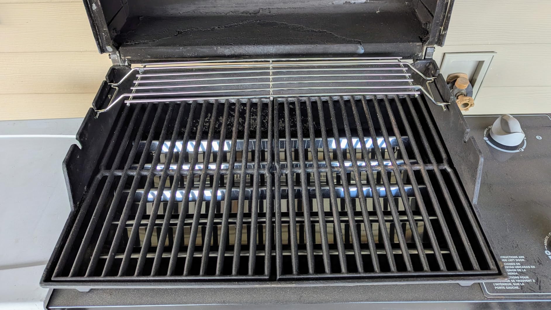 Hisencn Stainless Steel Warming Rack for Weber Spirit 200 & Spirit II Series with Front Control Knob, Fits Spirit E210 S210 E220 S220 Gas Grills, Compatible with Weber 69866 67026 customer photo 1