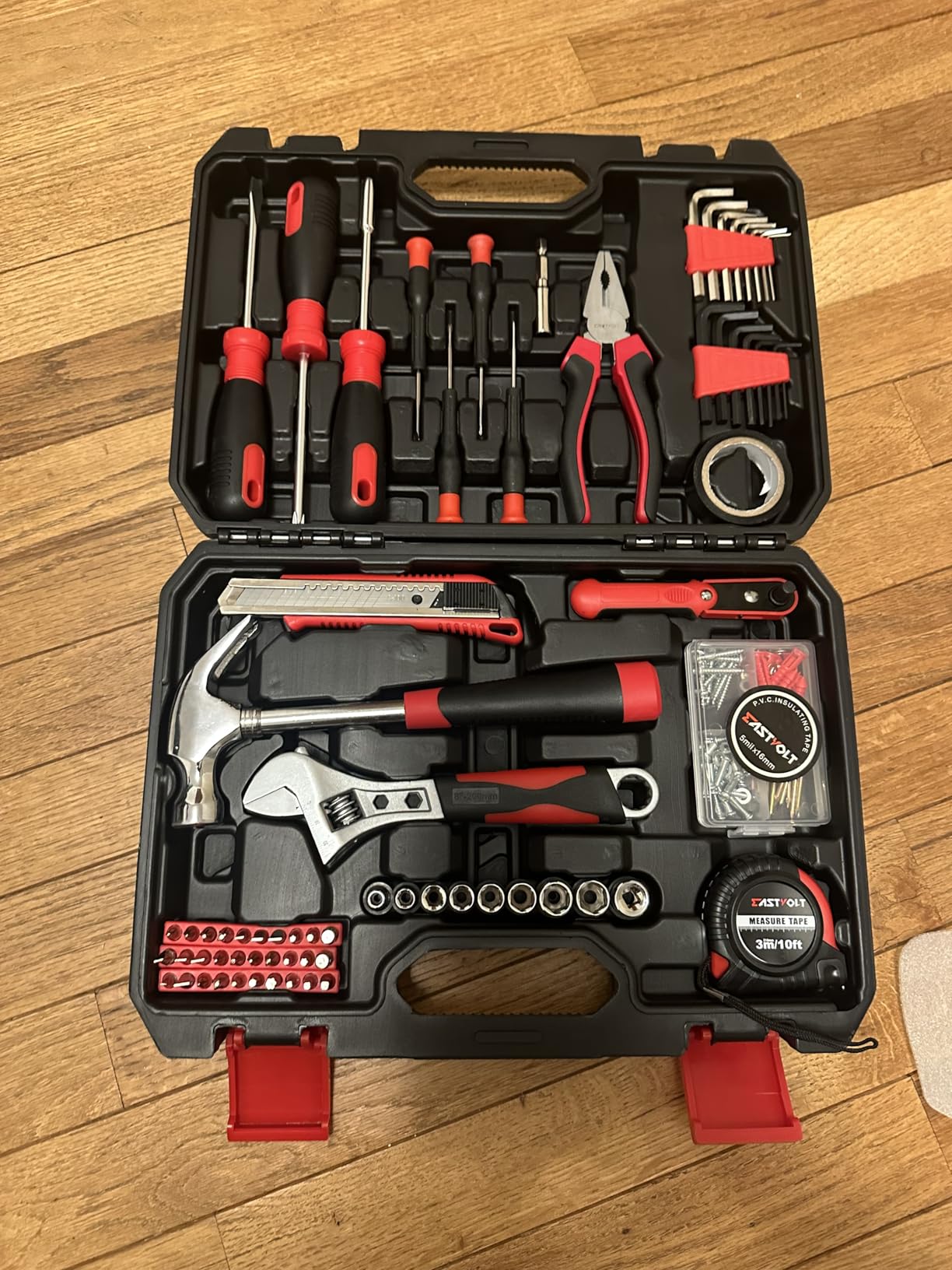 Eastvolt 128-Piece Home Repair Tool Set, Tool Sets for Homeowners, General Household Hand Tool Set with Storage Toolbox customer photo 1