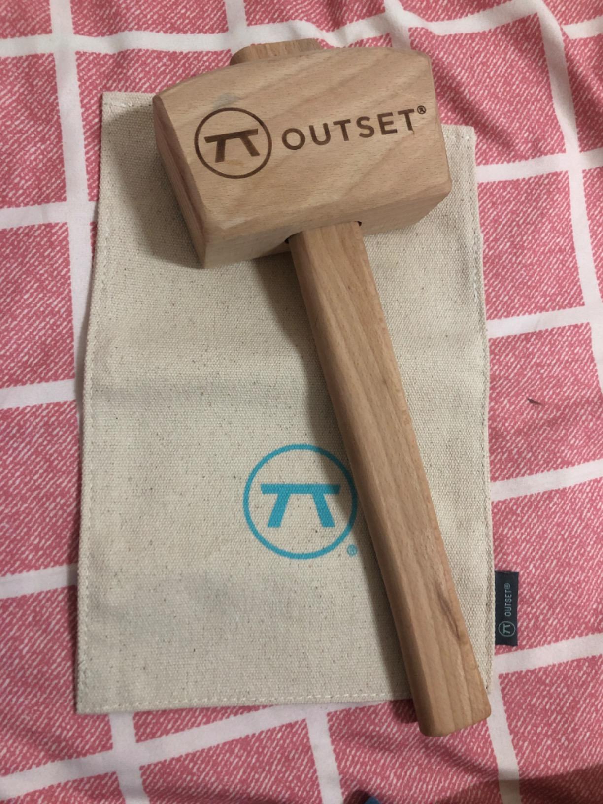 Outset Professional Lewis Bag and Ice Mallet Bartender Kit, 2 Piece Set, Beechwood customer photo 2