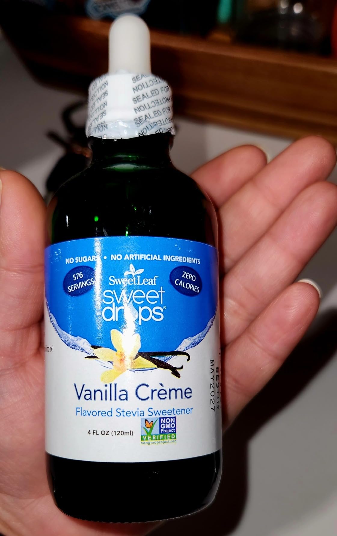 SweetLeaf Sweet Drops Organic Vanilla Creme, 4 Fl Oz (Larger Size) customer photo 1