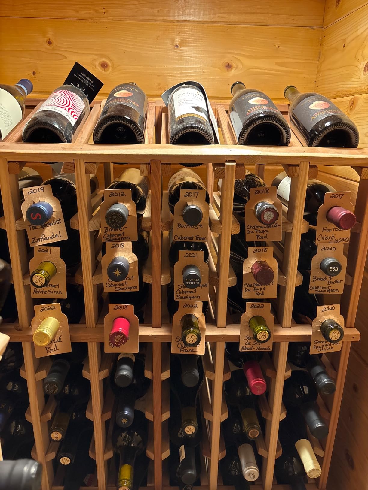 Juvale Kraft Bottle Labels - 300 Pack, 2.2 x 3.5 in, Brown - Personalized Wine Bottle Labels, Hanger Tags & Cellar Organization Tags customer photo 2