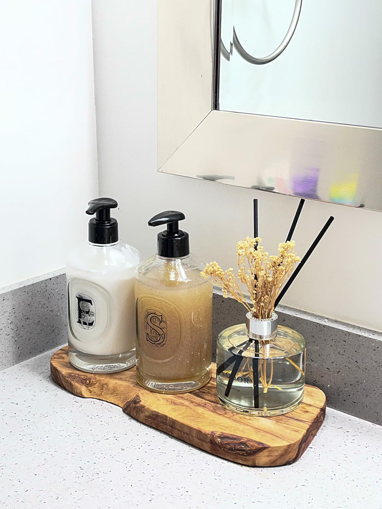 COCODOR Flower Reed Diffuser Set / 6.7oz / White Jasmine/Scent Diffuser with Sticks Home Fragrance Reed Diffuser for Bathroom Shelf Decor customer photo 2