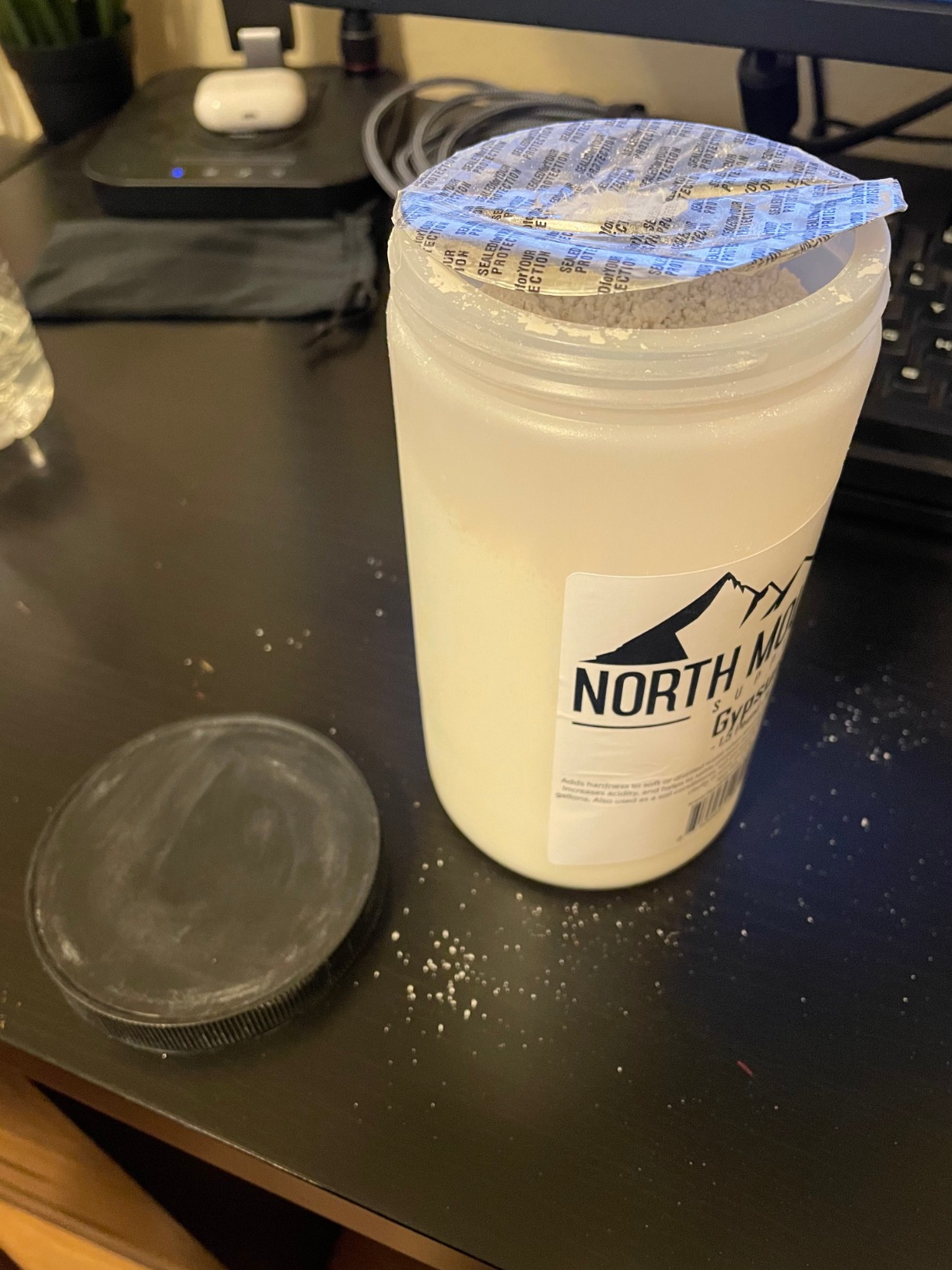North Mountain Supply - GY-1.5lb Food Grade Calcium Sulfate (Gypsum) (1.5 Pounds) customer photo 1