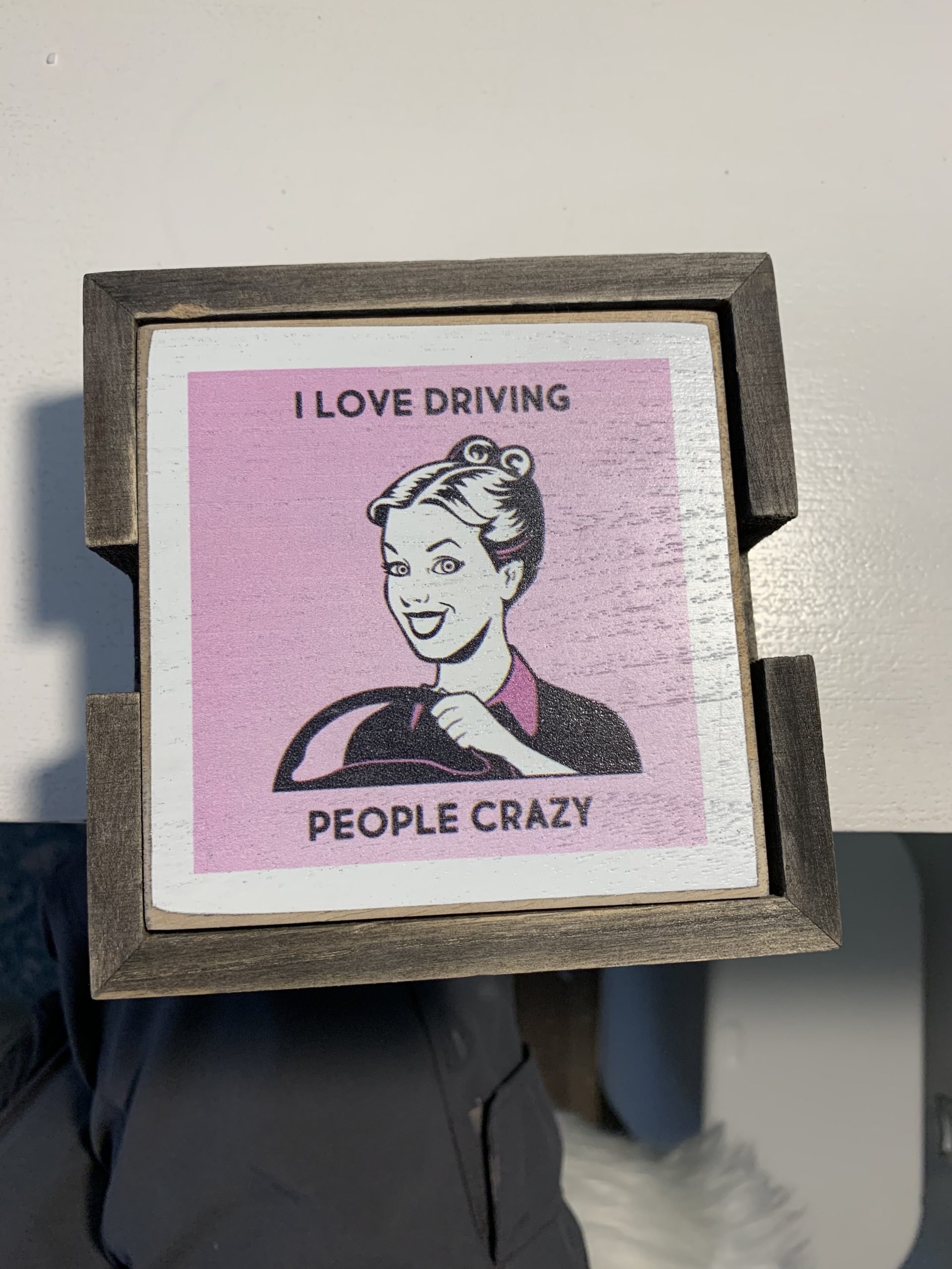Wine Coasters for Coffee Table - Funny Gifts for Women - New House Must Haves - Housewarming Gifts for Wine Lovers - Wine Accessories (Funny Diva) customer photo 2