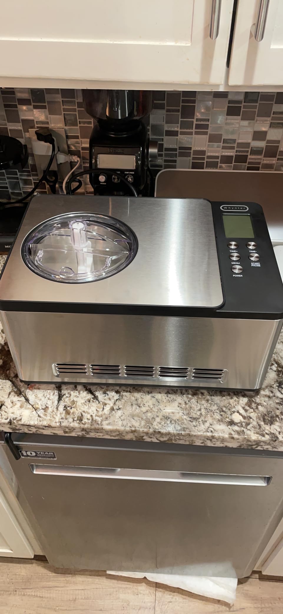 Whynter ICR-300SS 0.5-Quart Stainless Steel Rolled Ice Cream Maker With Compressor customer photo 2