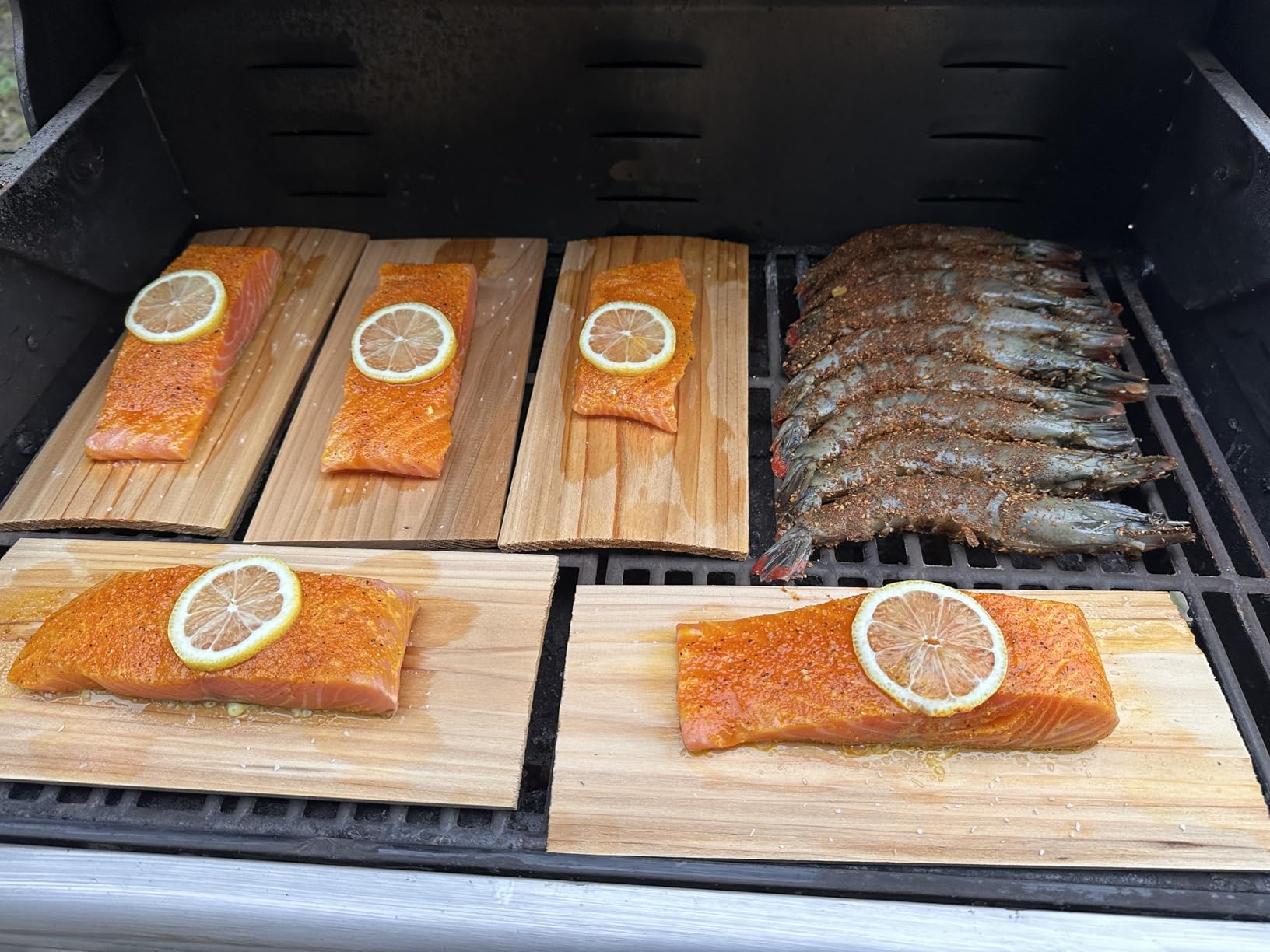12 Pack Cedar Planks for Grilling Salmon and More - Sourced and Made in the USA customer photo 2
