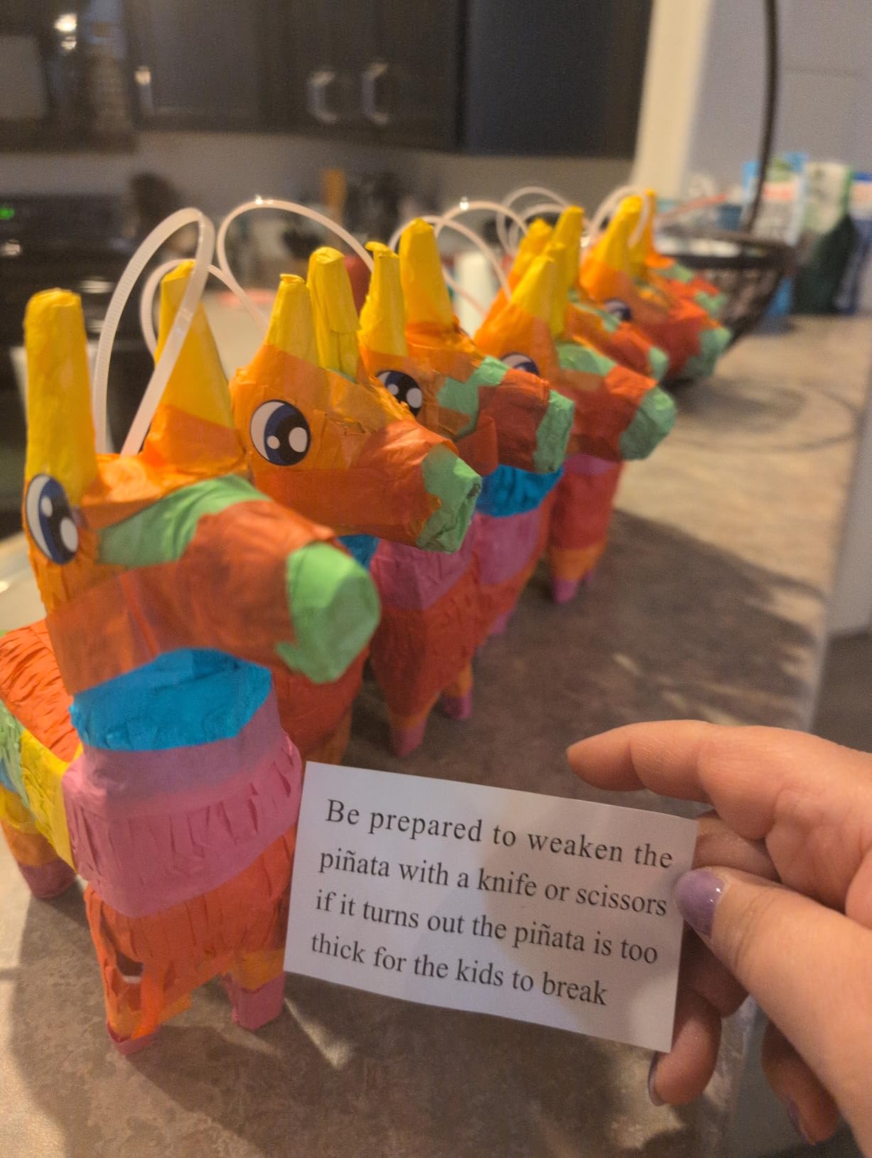 Cinco De Mayo 8 pcs Mini Donkey Pinatas 5.7