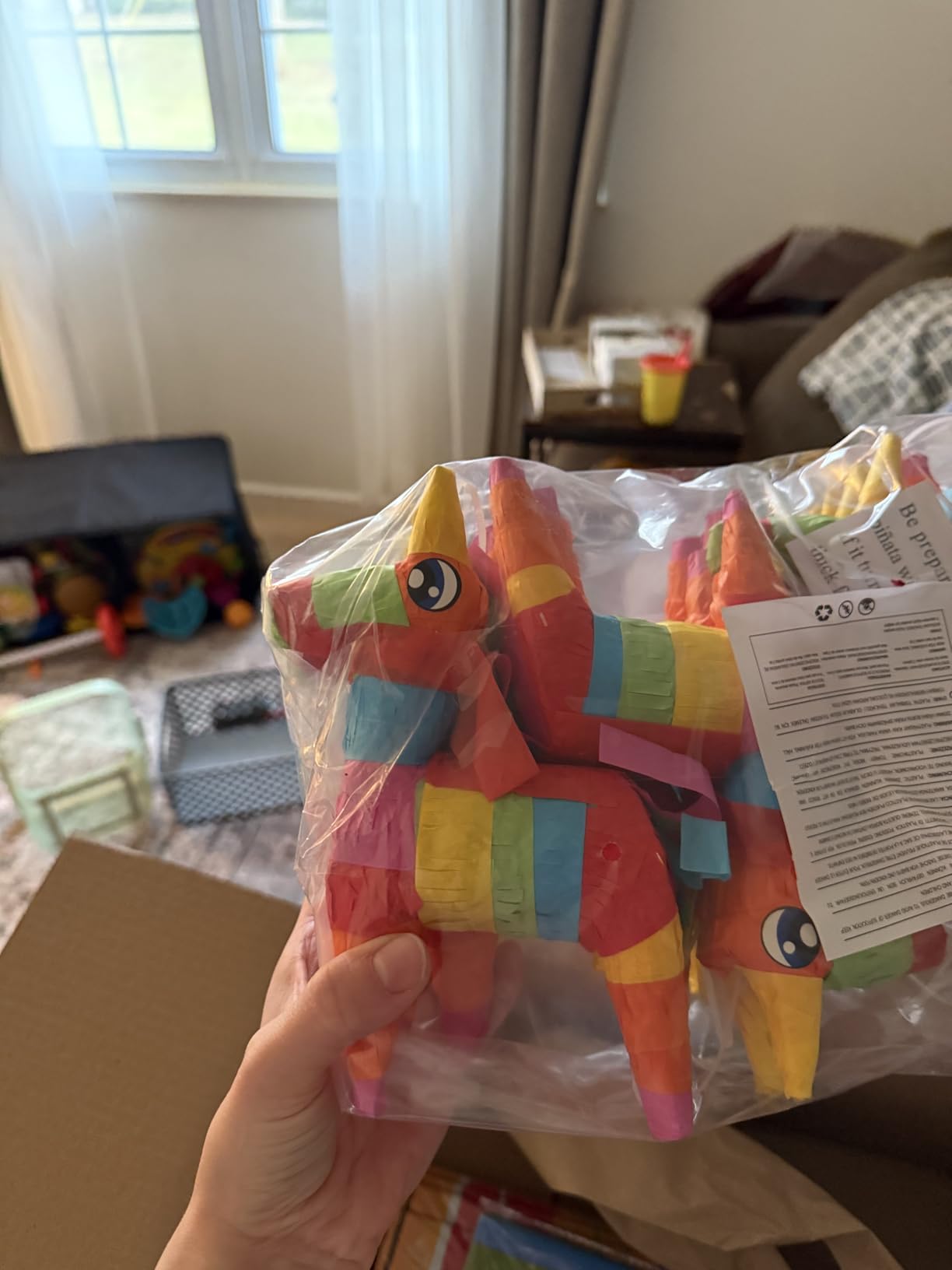 Cinco De Mayo 8 pcs Mini Donkey Pinatas 5.7