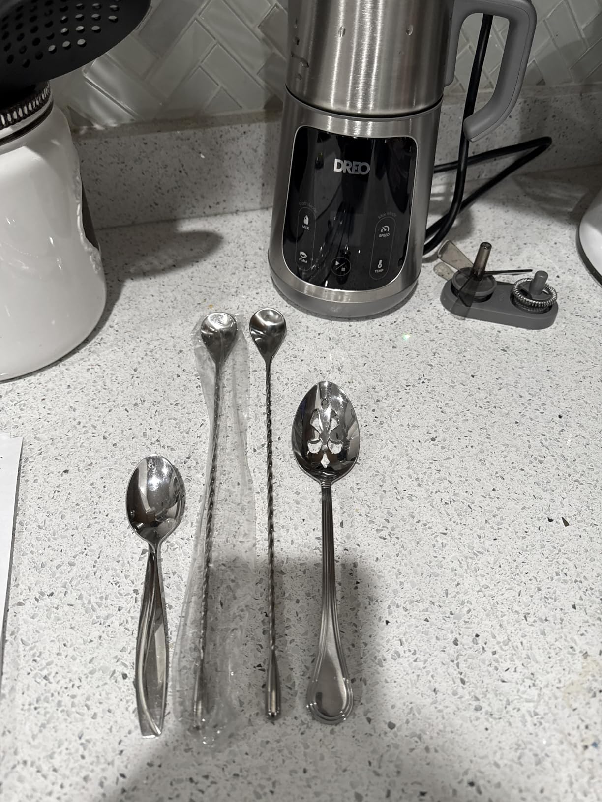 Briout Bar Spoon Cocktail Mixing Stirrers for Drink, Stainless Steel 12 Inches Long Handle, Silver 2 Pieces customer photo 1