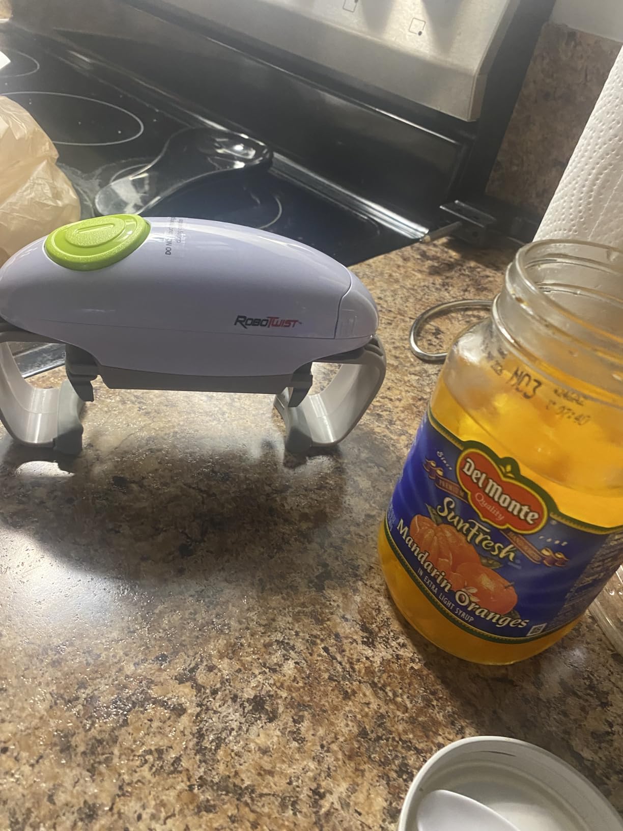 Robotwist Automatic Jar Opener, Deluxe Model with Improved Torque, Robo Twist Kitchen Gadgets for Home, Electric Handsfree Easy Jar Opener - Works on All Jar Sizes, As Seen on TV customer photo 2