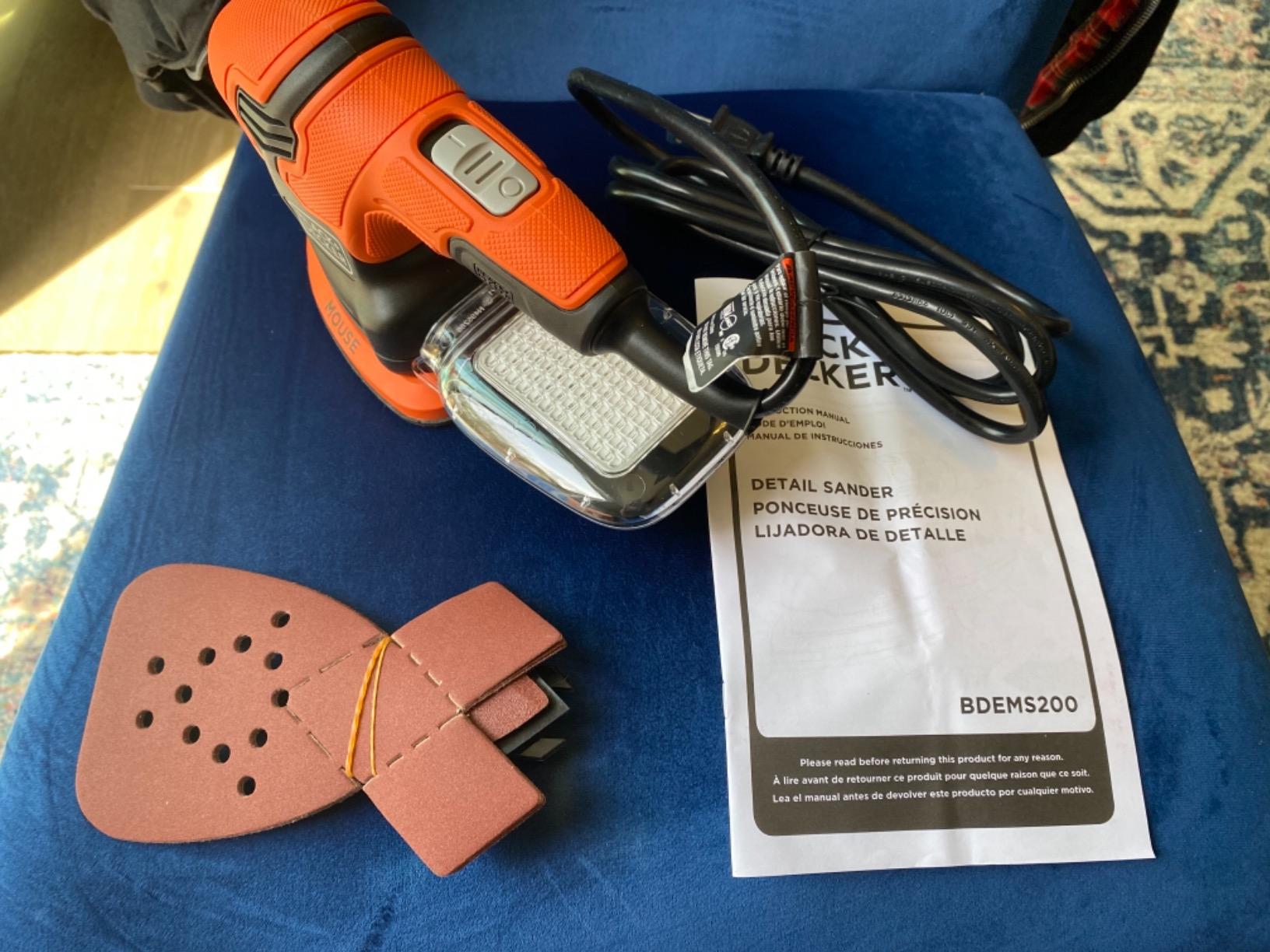 BLACK+DECKER MOUSE 1.2 Amp Electric Detail Sander (BDEMS200C) customer photo 2