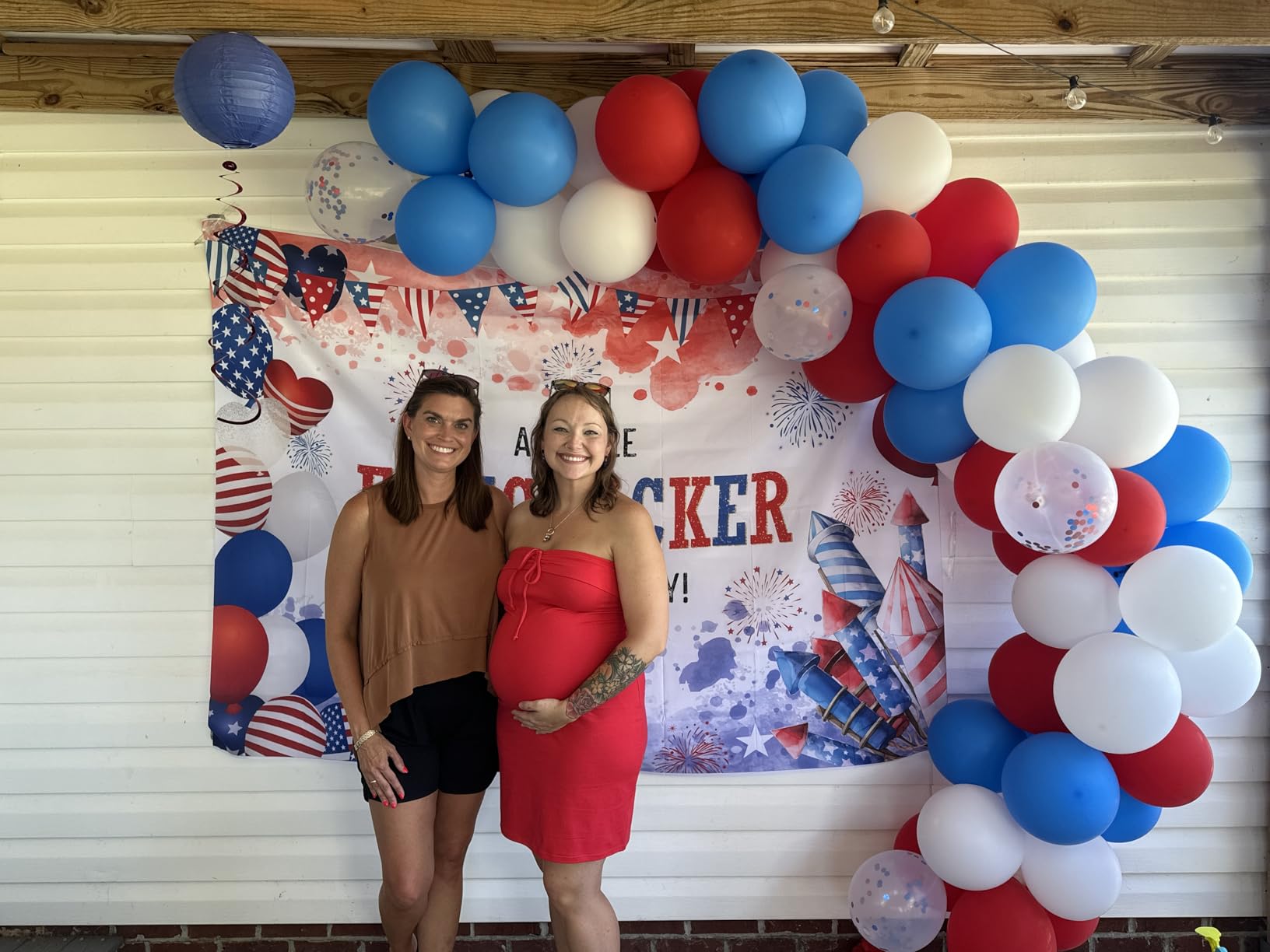 JOYYPOP 80Pcs Red White and Blue Latex Balloons with Confetti Balloons for 4th of July Decorations Independence Day Patriotic Anniversary customer photo 2
