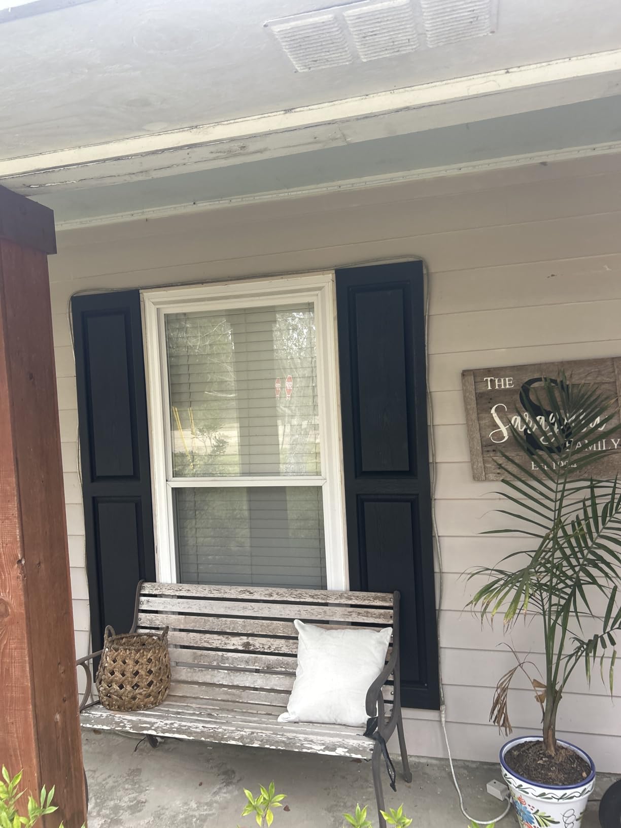 Polaris Homeside Raised Panel Vinyl Shutters (1 Pair) 14-1/2in. x 31in. - 050 Black customer photo 2
