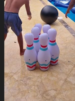 JOYIN Giant Inflatable Bowling Set for Kids and Adults, Christmas Birthday Party Games, Kids Education Motor Skills Toys customer photo 1