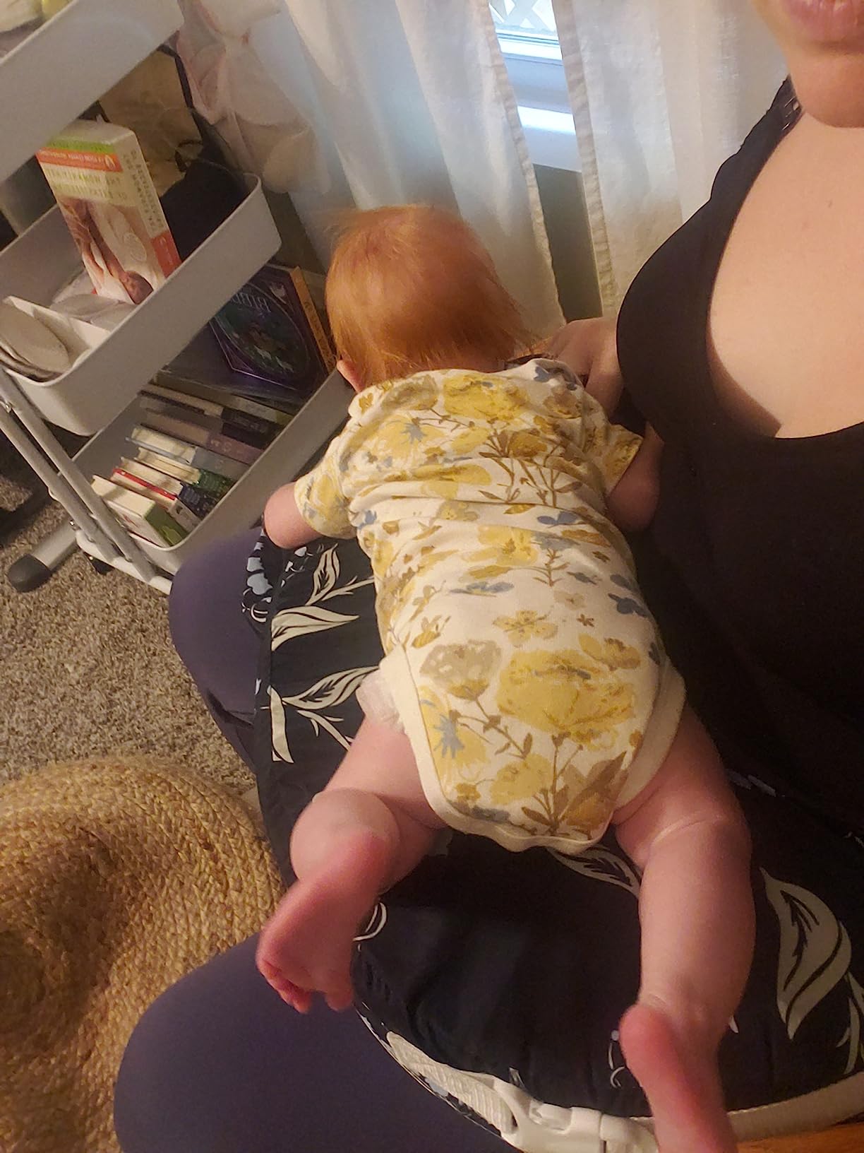 My Brest Friend Original Nursing Pillow Enhanced Ergonomics Essential Breastfeeding Pillow Support For Mom & Baby W/ Convenient Side Pocket, Double Straps & Slipcover, Horizon customer photo 2