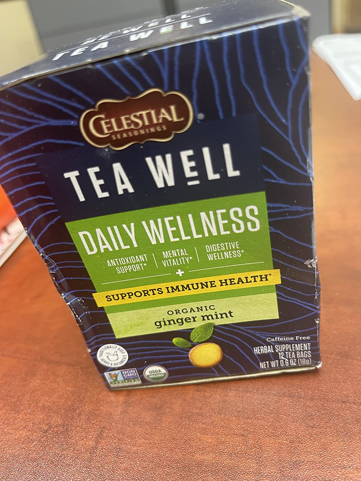 Celestial Seasonings TeaWell Herbal Tea, Gut Health, Organic Cinnamon Oat, 12 Count customer photo 2