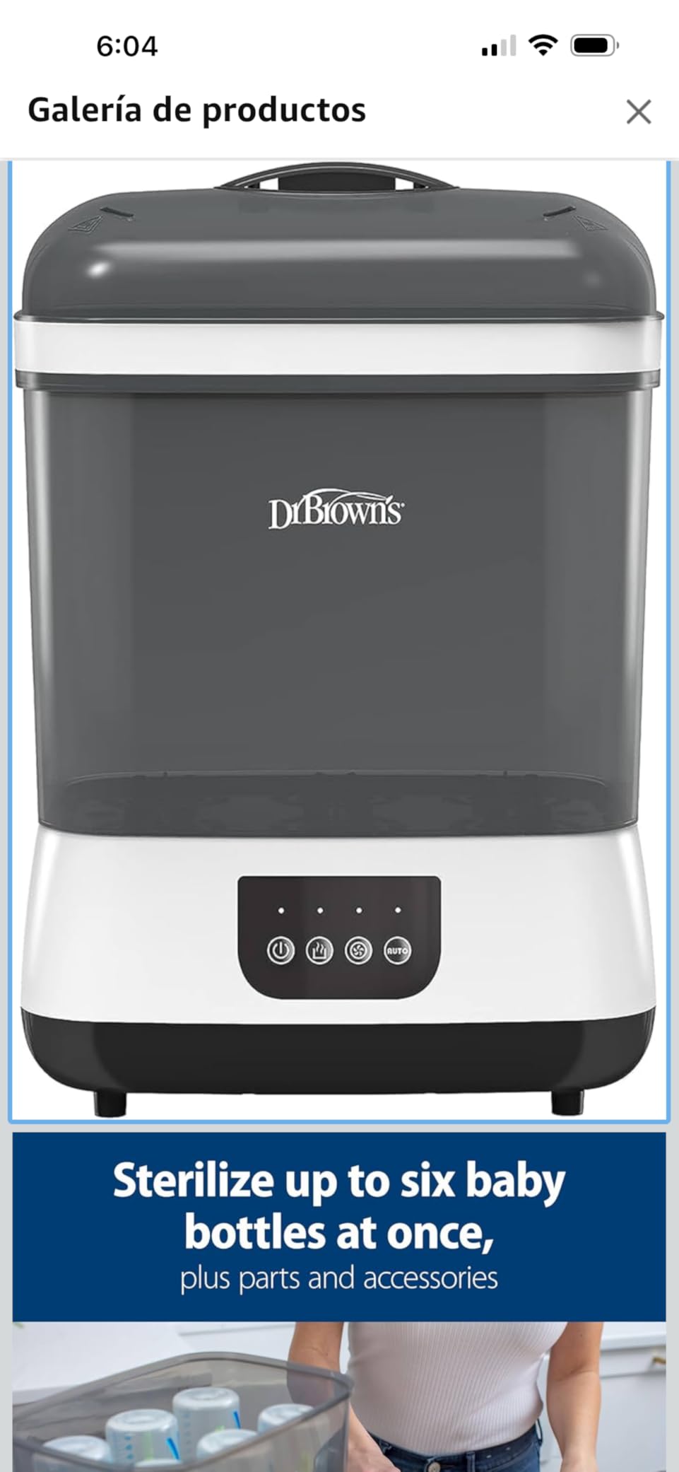 Dr. Brown's All-in-One Sterilizer and Dryer for Baby Bottles, Parts and Other Newborn Essentials customer photo 1