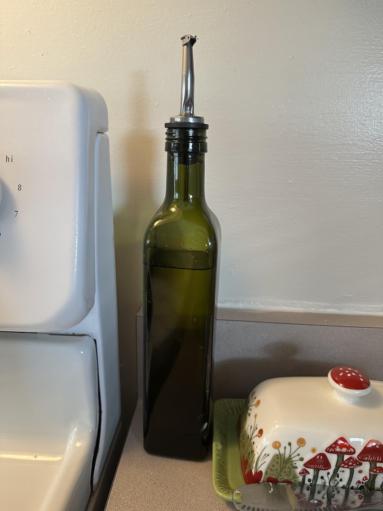 Zulay Kitchen 17oz Olive Oil Dispenser Bottle - Glass Oil Cruet with Spout, Funnel & Pourers customer photo 2