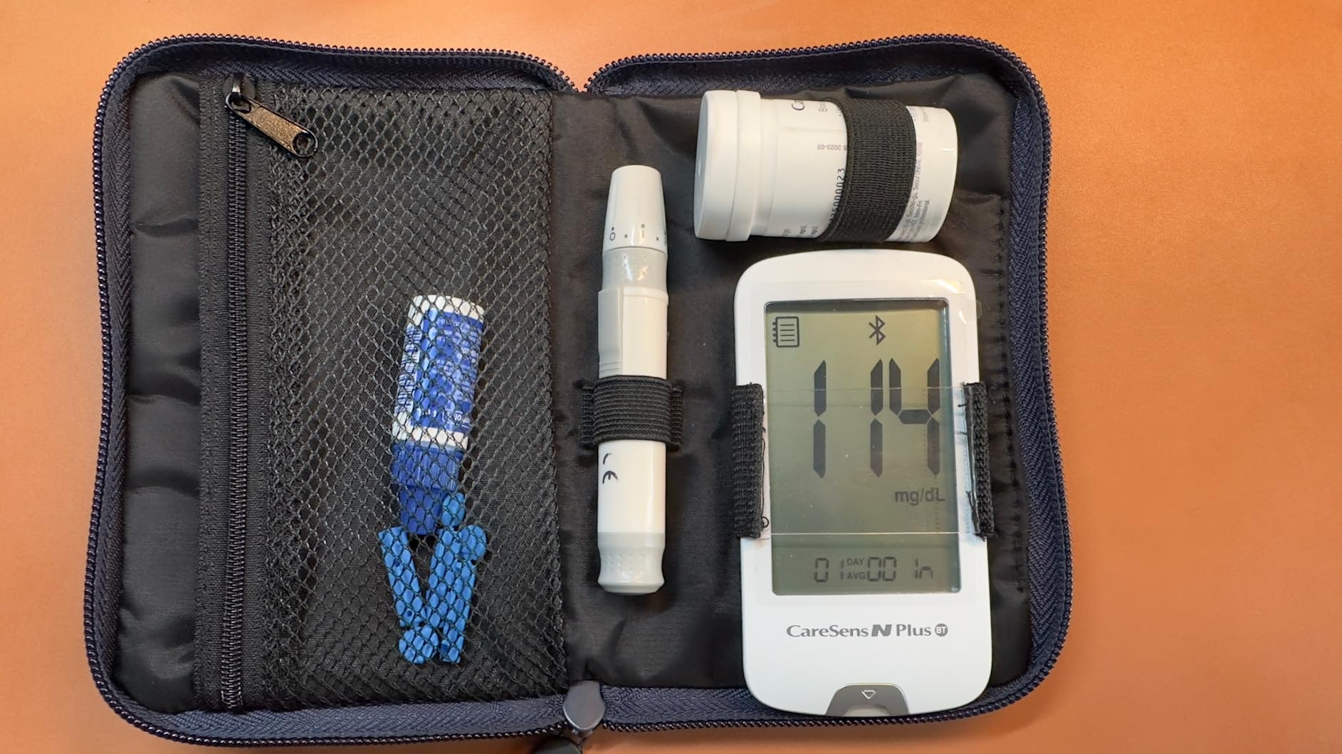CareSens N Plus Bluetooth Blood Glucose Monitor Kit with 100 Blood Sugar Test Strips, 100 Lancets, 1 Blood Glucose Meter, 1 Lancing Device, Travel Case for Diabetes Testing Kit (Auto-Coding Glucometer kit with 1 Control Solution) for Personal Use customer photo 2