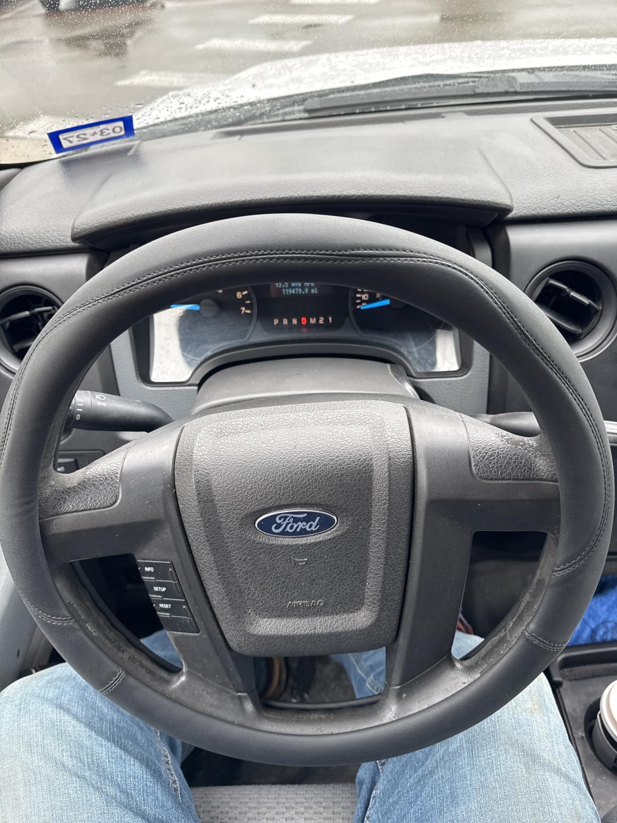 Valleycomfy Microfiber Leather Steering Wheel Cover Large-Size for F150 F250 F350 Ram 4Runner Tacoma Tundra Range Rover 15.5-16 inches (Black) customer photo 1