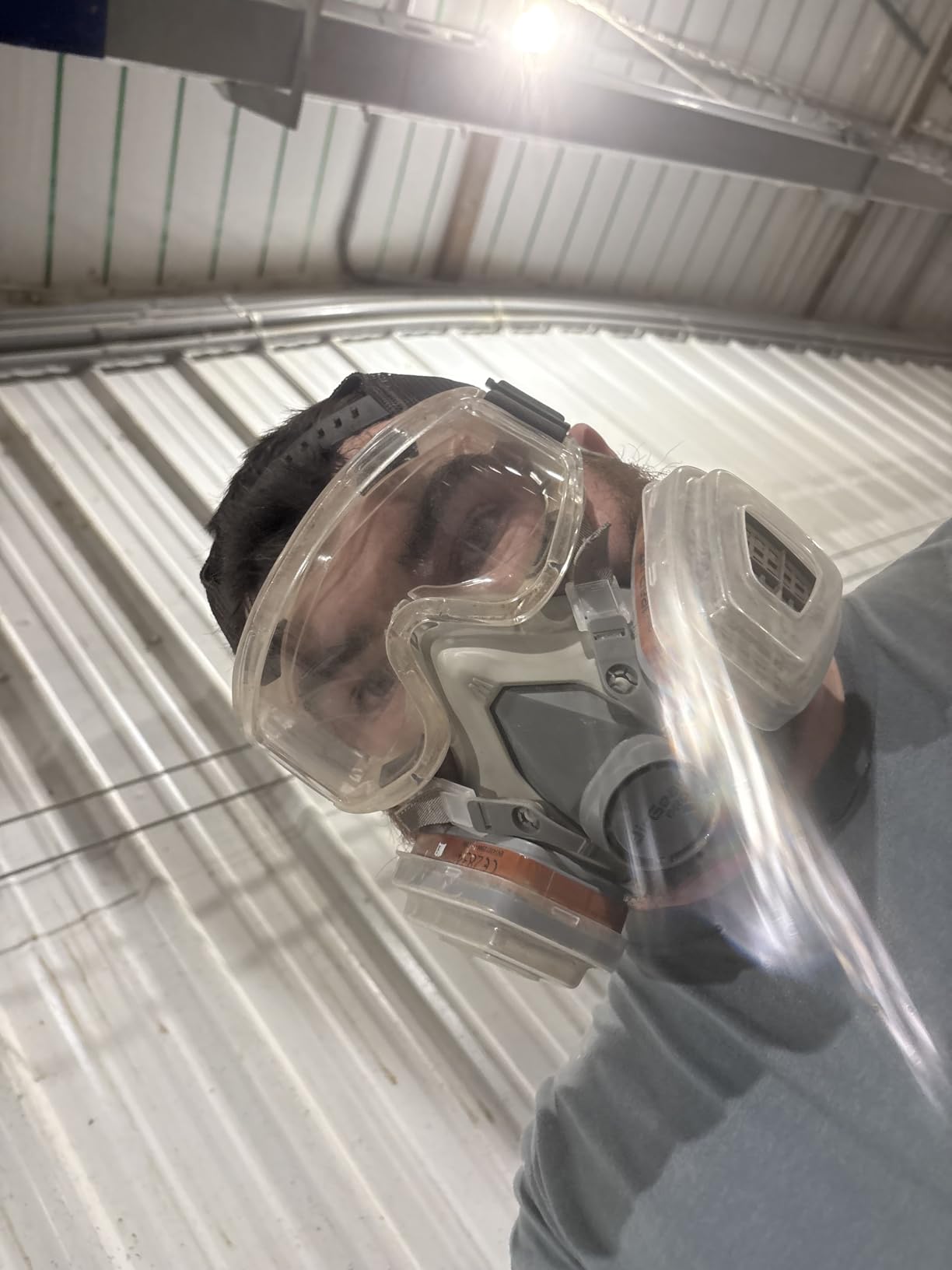 AirGearPro G-500 Reusable Respirator Mask with A1P2 Filters | Anti-Gas, Anti-Dust | Gas Mask Ideal for Painting, Woodworking, Construction, Sanding, Spraying, Chemicals, DIY etc customer photo 2