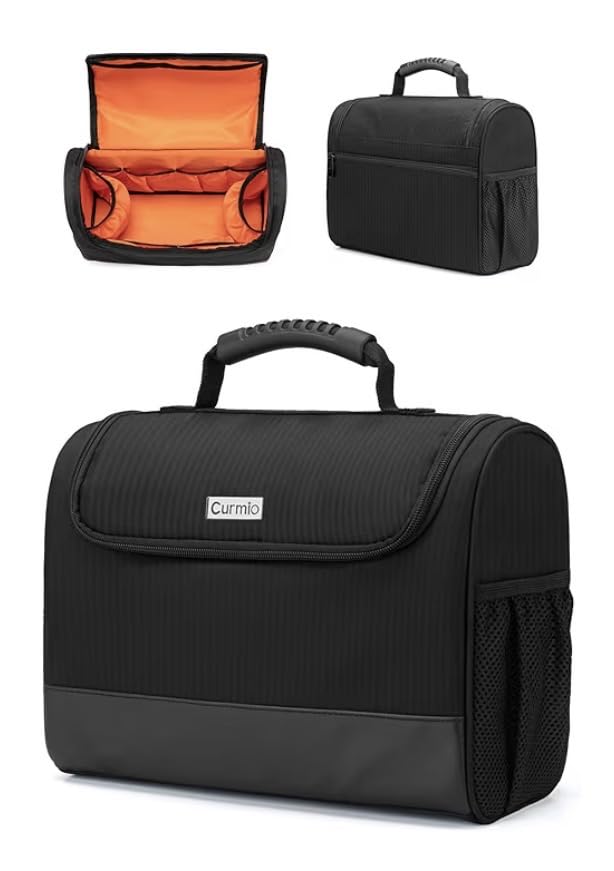 CURMIO Bartender Kit Bag, Portable Travel Carrying Bag with Rubber Handle for Bar Tools Set, For Home Indoor Outdoor Patio Party, Black (Bag ONLY, Patent Pending) customer photo 1