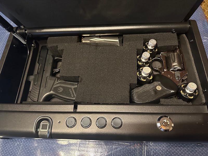 SentrySafe Biometric Gun Safe for Handguns, Fingerprint Gun Safe with Interior Light, 2 Handgun Capacity, Firearm Storage with Bolt Down Kit, QAP2BLX customer photo 1