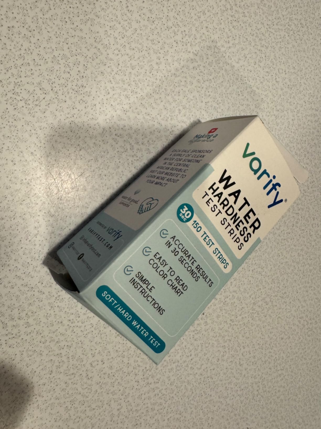 Varify Water Hardness Test Kit - 150 Strips for Calcium, Magnesium (0-425 ppm) customer photo 1