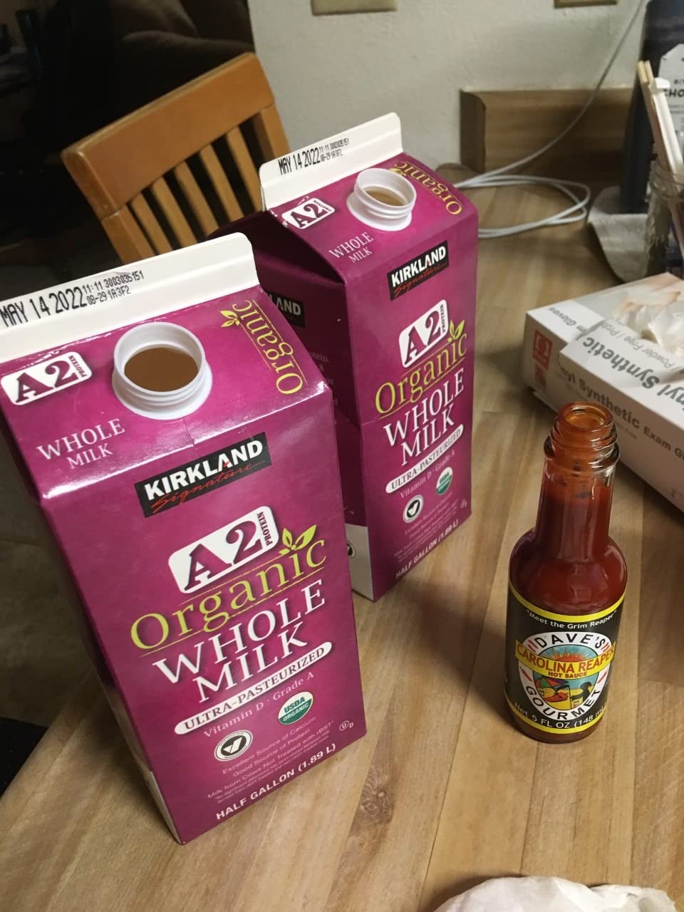 Dave's Gourmet Super Spicy Hot Sauce Variety 3 Pack - Includes Original Insanity, Ghost Pepper Naga Jolokia, and Carolina Reaper - Hot Sauce Set - Spicy Sauce for Burgers, Wings, Tacos - 5oz Bottles customer photo 2