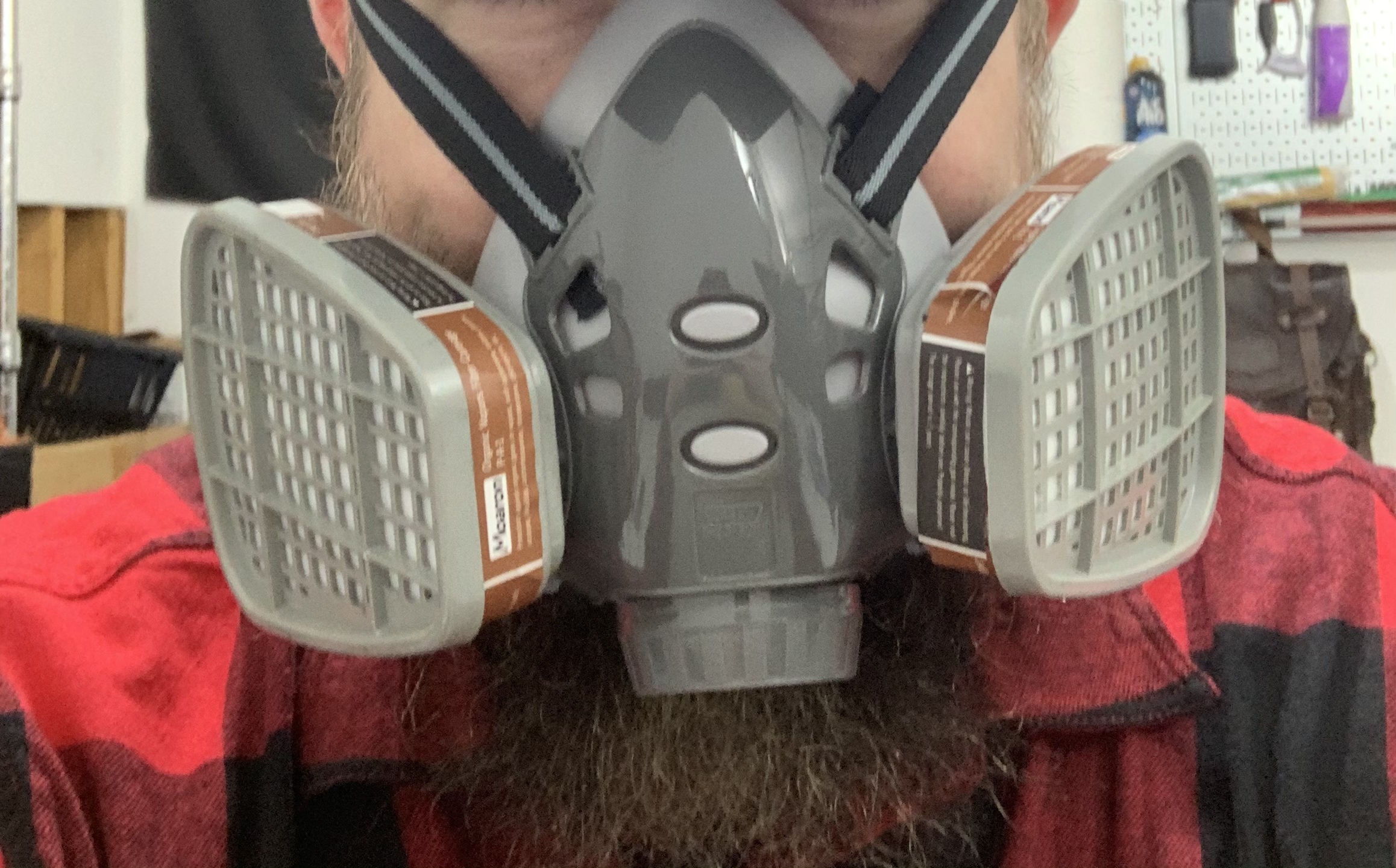 Reusable Half Face Cover Set, Half Face Respirator, Personal Protective Equipment Filter for Painting, Decorating Carpentry, Welding, Metal Cutting, Same Scene as 6000 6200 7000 FF-400 (Medium) customer photo 2