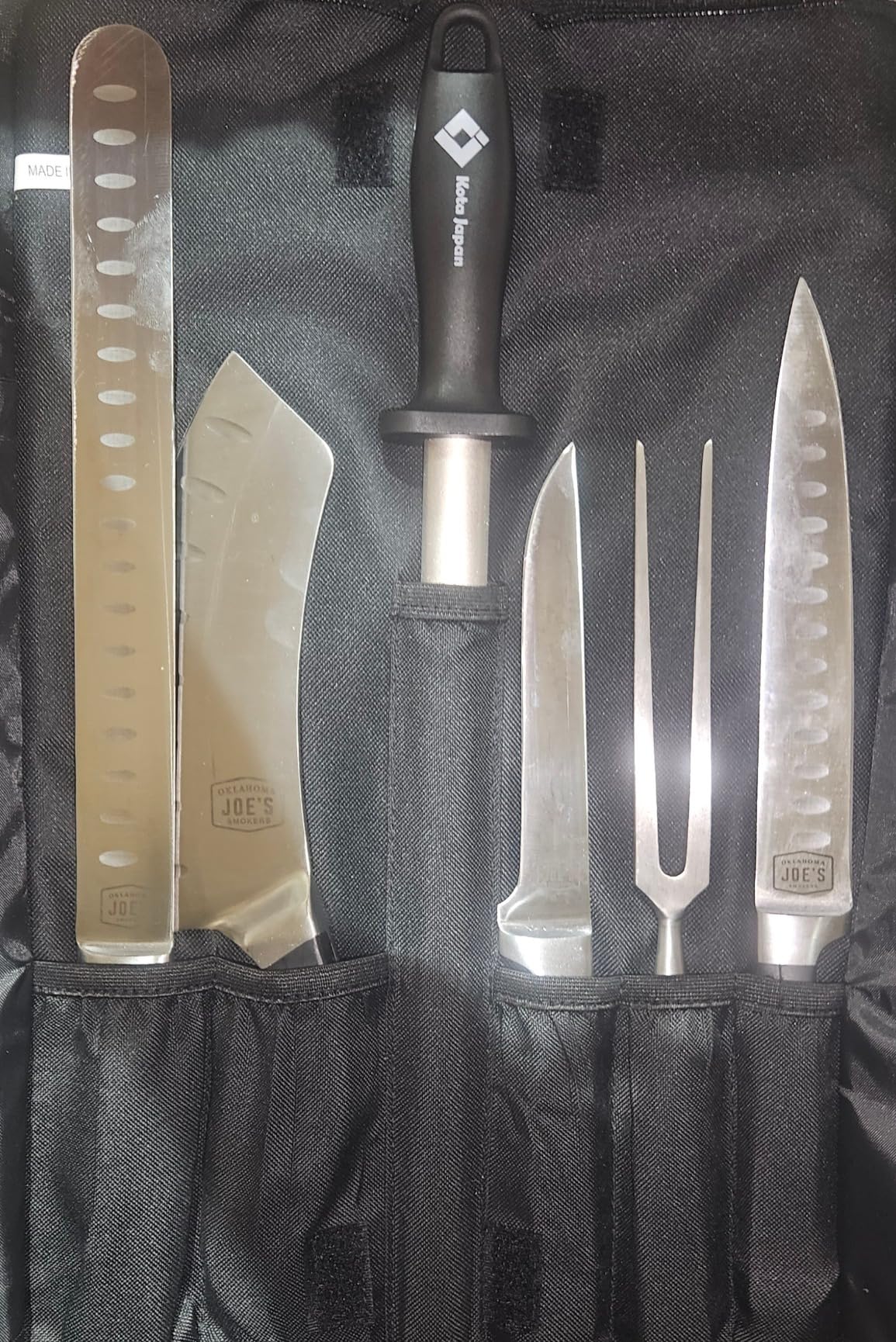 Asaya Chef Knife Roll Bag - 12-Pocket Chefs Case for Kitchen Knives and Utensils, Lightweight Stain-Resistant Waxed Nylon Chef Knife Bag - Knives Not Included (Black) customer photo 2