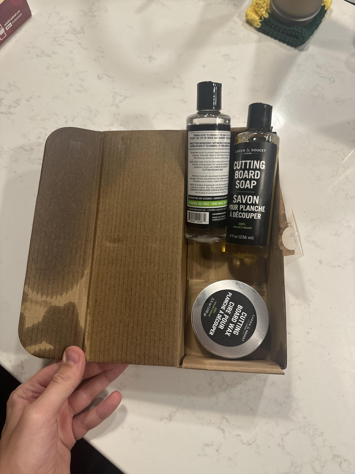 Caron & Doucet - Ultimate Cutting Board Maintenance Kit - Cutting Board Oil, Cutting Board Soap, Cutting Board Wax customer photo 1