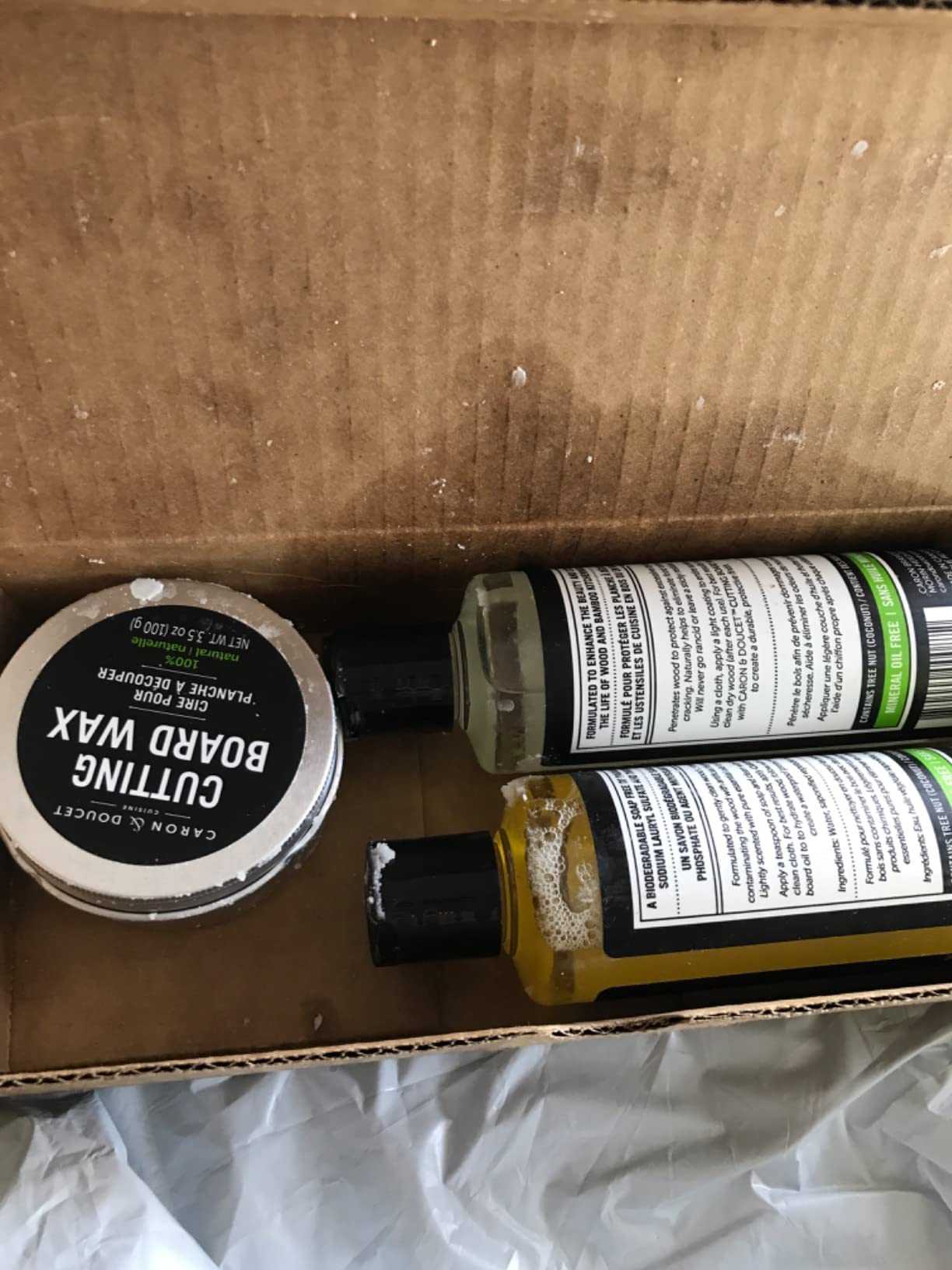 Caron & Doucet - Ultimate Cutting Board Maintenance Kit - Cutting Board Oil, Cutting Board Soap, Cutting Board Wax customer photo 2