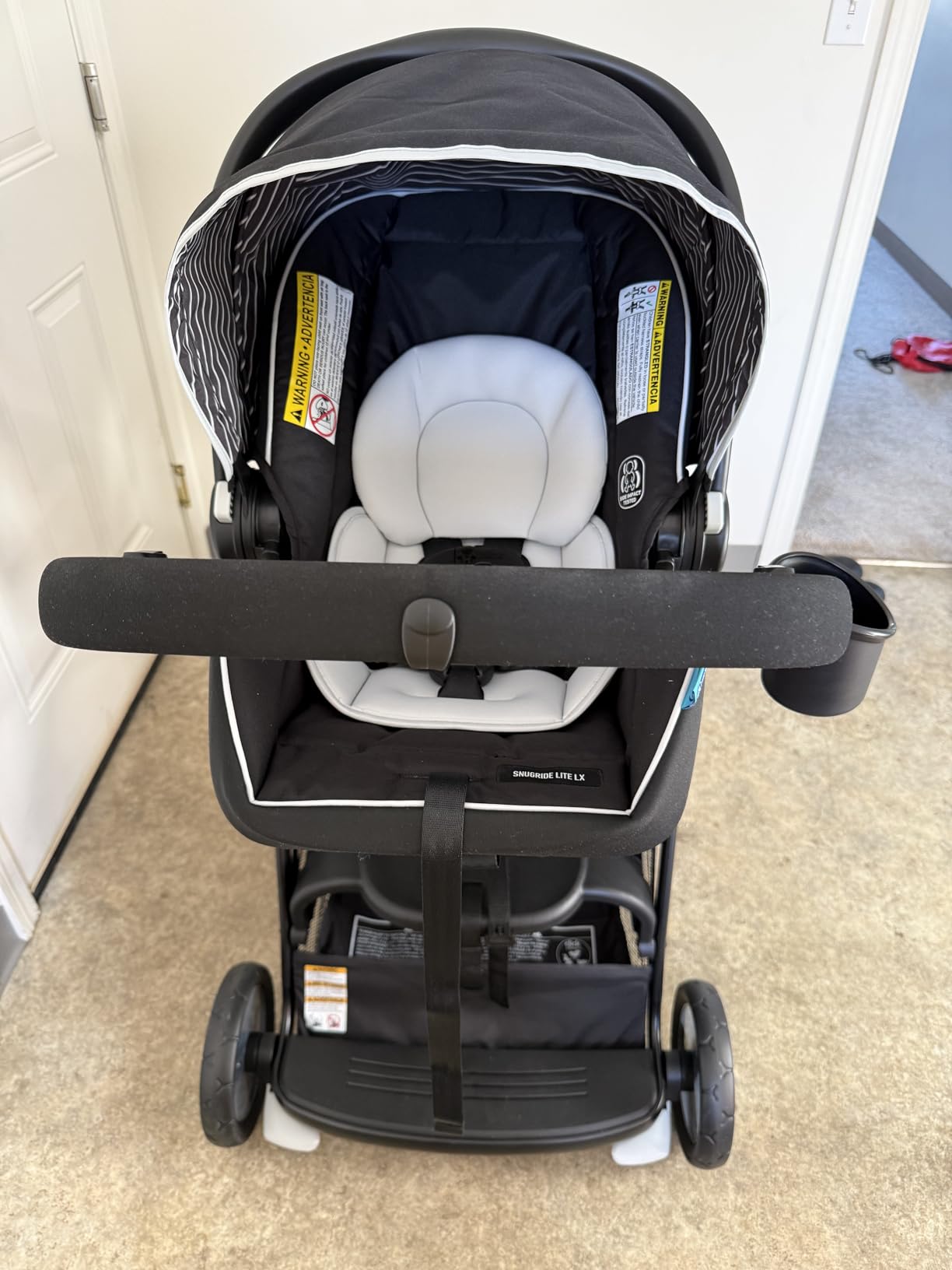 Graco Ready2Grow LX 2.0 Double Stroller, Twin Baby Stroller Features Bench Seat and Standing Platform Options, Compact Fold Perfect for Baby Travel, Clark customer photo 1