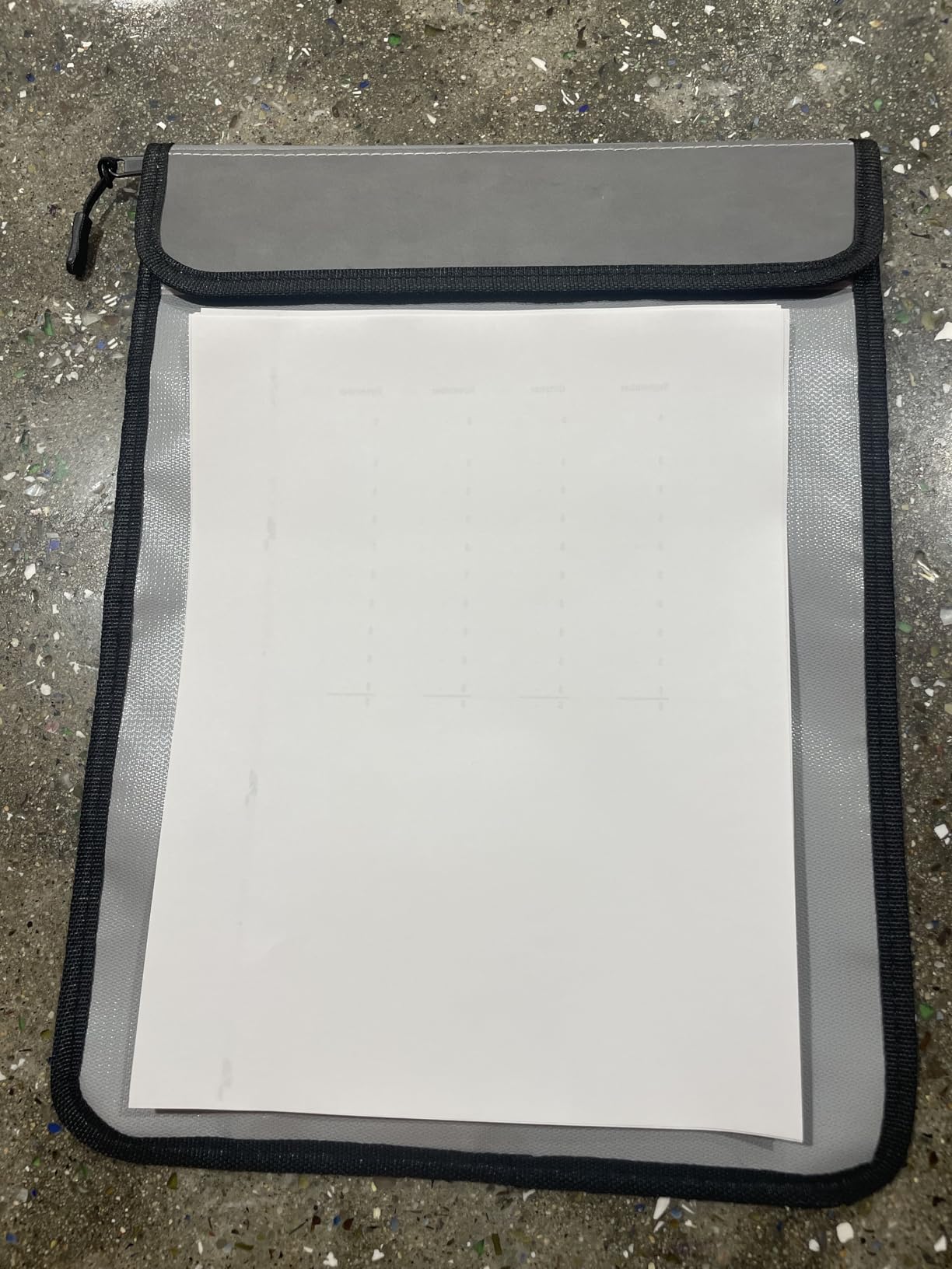 Upgraded Two Pockets Fireproof Document Bag (2000℉), andyer 15x11 Waterproof Fireproof Money Bag for Cash with Zipper, Important Document Storage Organizer for Valuables, Legal Documents Safe customer photo 1