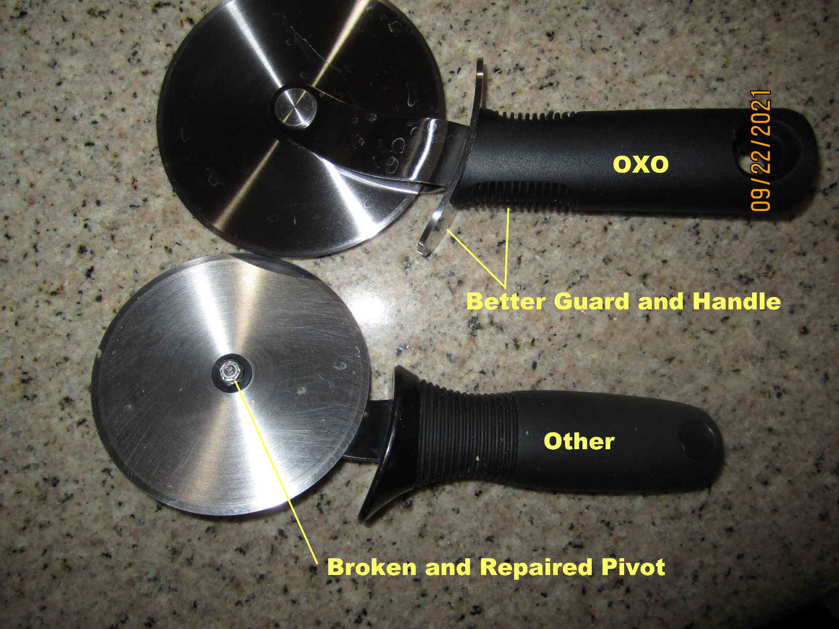 OXO Good Grips NEW Large 4-Inch Pizza Wheel and Cutter customer photo 2