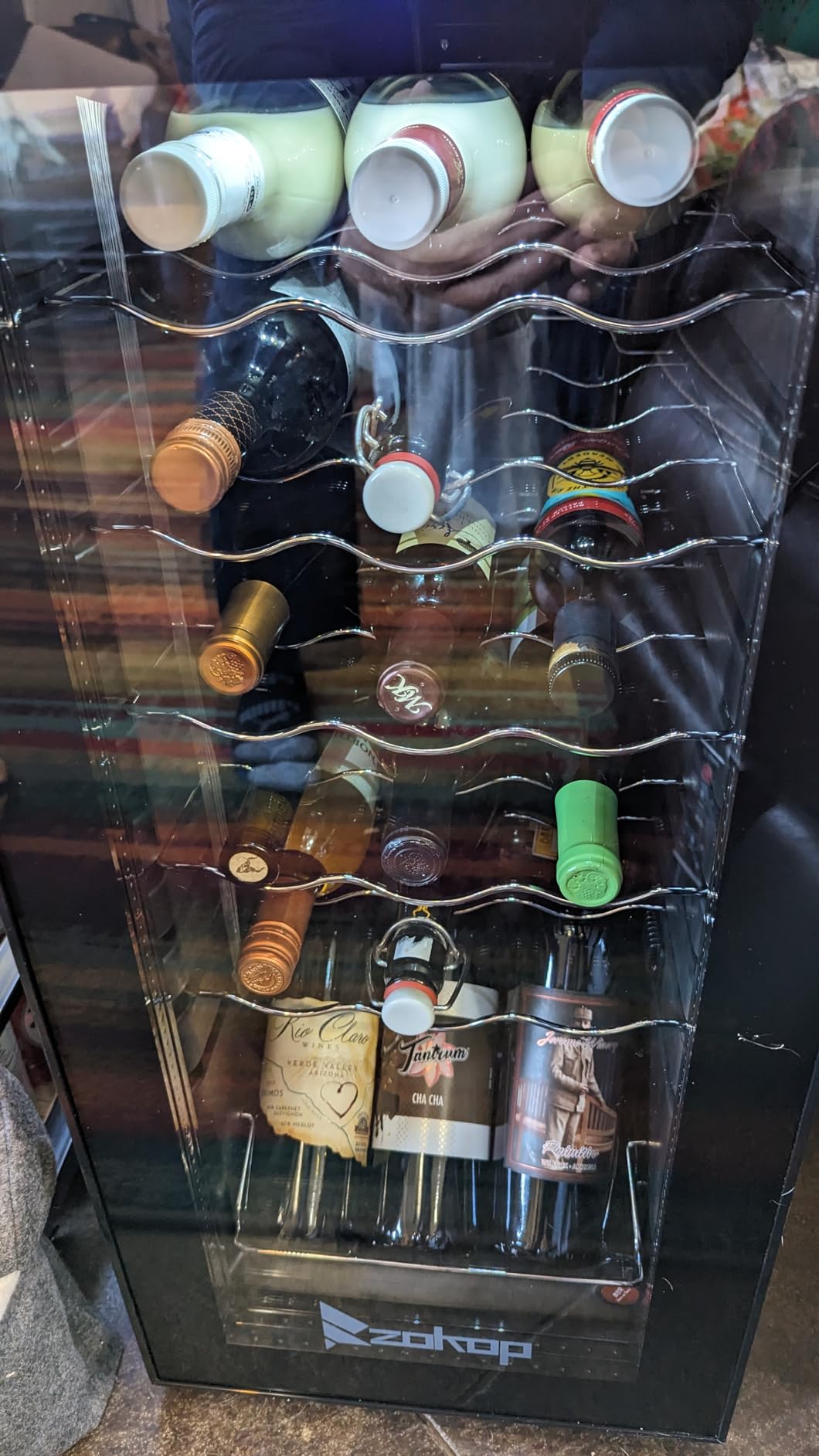 ROVSUN 18 Bottle Wine Fridge, Freestanding Compressor Wine Cooler Refrigerator customer photo 1