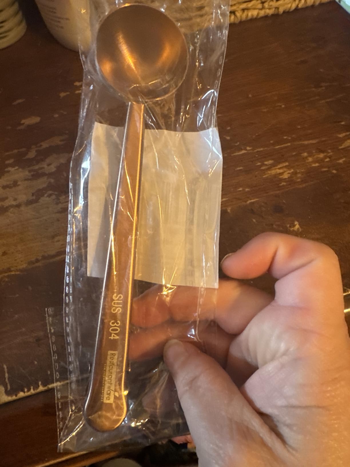 Restaurantware Restpresso 1 Tbsp Coffee Scoop with Built-In Clip - Stainless Steel Tea Spoon customer photo 2