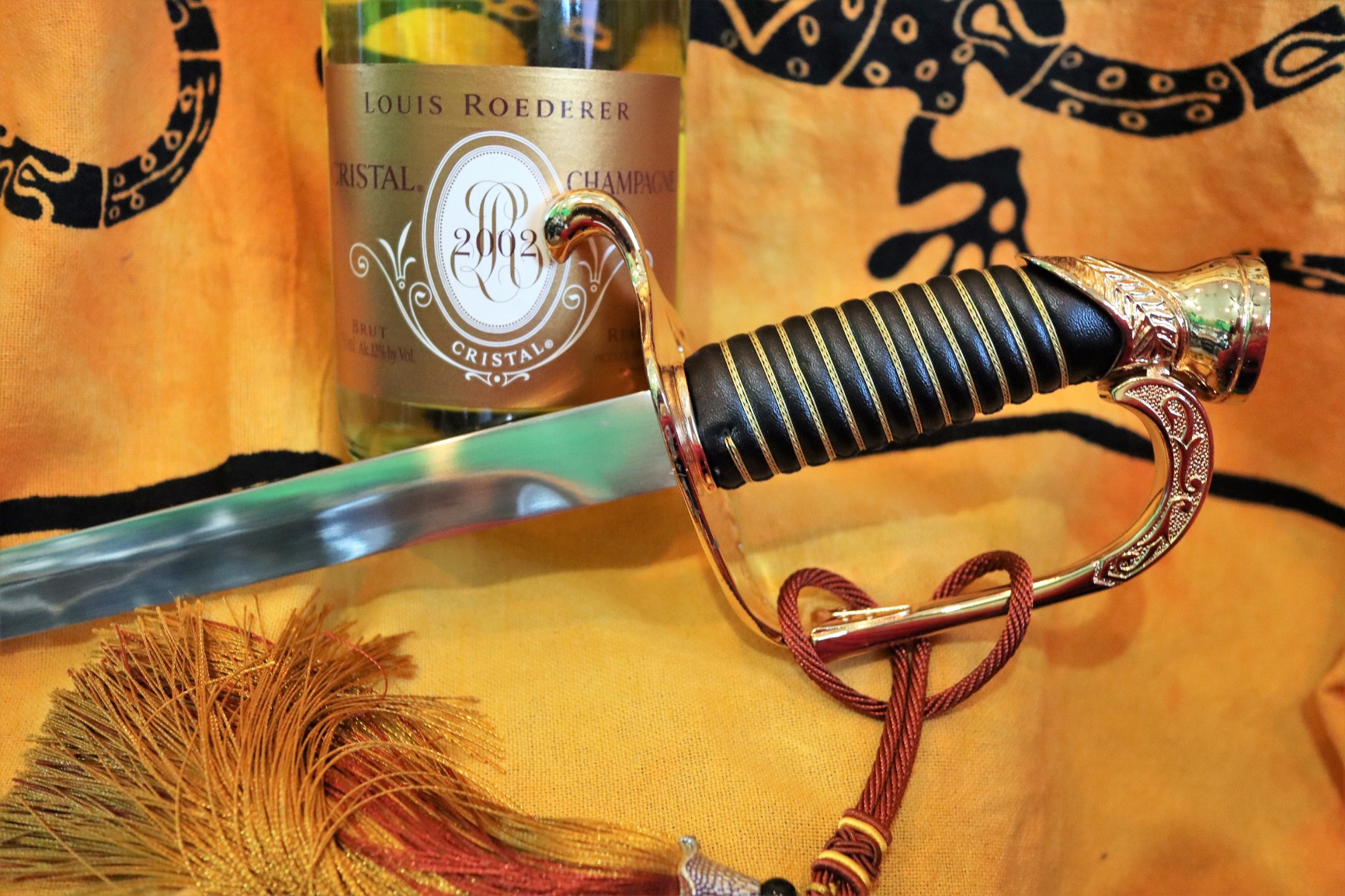 Resafy Champagne Saber Champagne Golden Handle Knife Champagne Sword Champagne Opener With Gift Case for Party Wedding customer photo 1