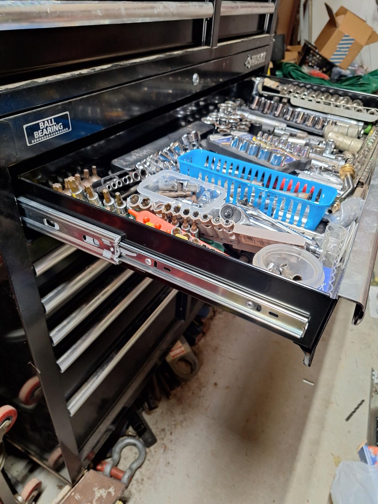 SHUHANG 1 Pair 500 lb Load Capacity Heavy Duty Drawer Slides 12 14 16 18 20 22 24 26 28 30 32 34 36 38 40 44 48 52 56 60 Inch Full Extension Ball Bearing Side Mount Rails Industrial RV Runners Glides customer photo 1