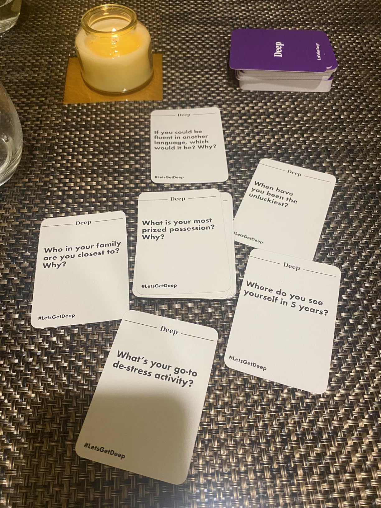 Let's Get Deep by Relatable, A Question Card Game for Couples, Great for Date Night Ideas, Couples Gifts, Wedding Gifts, and Long Distance Relationship Gifts, Includes 200 Cards to Build Up Intimacy customer photo 1
