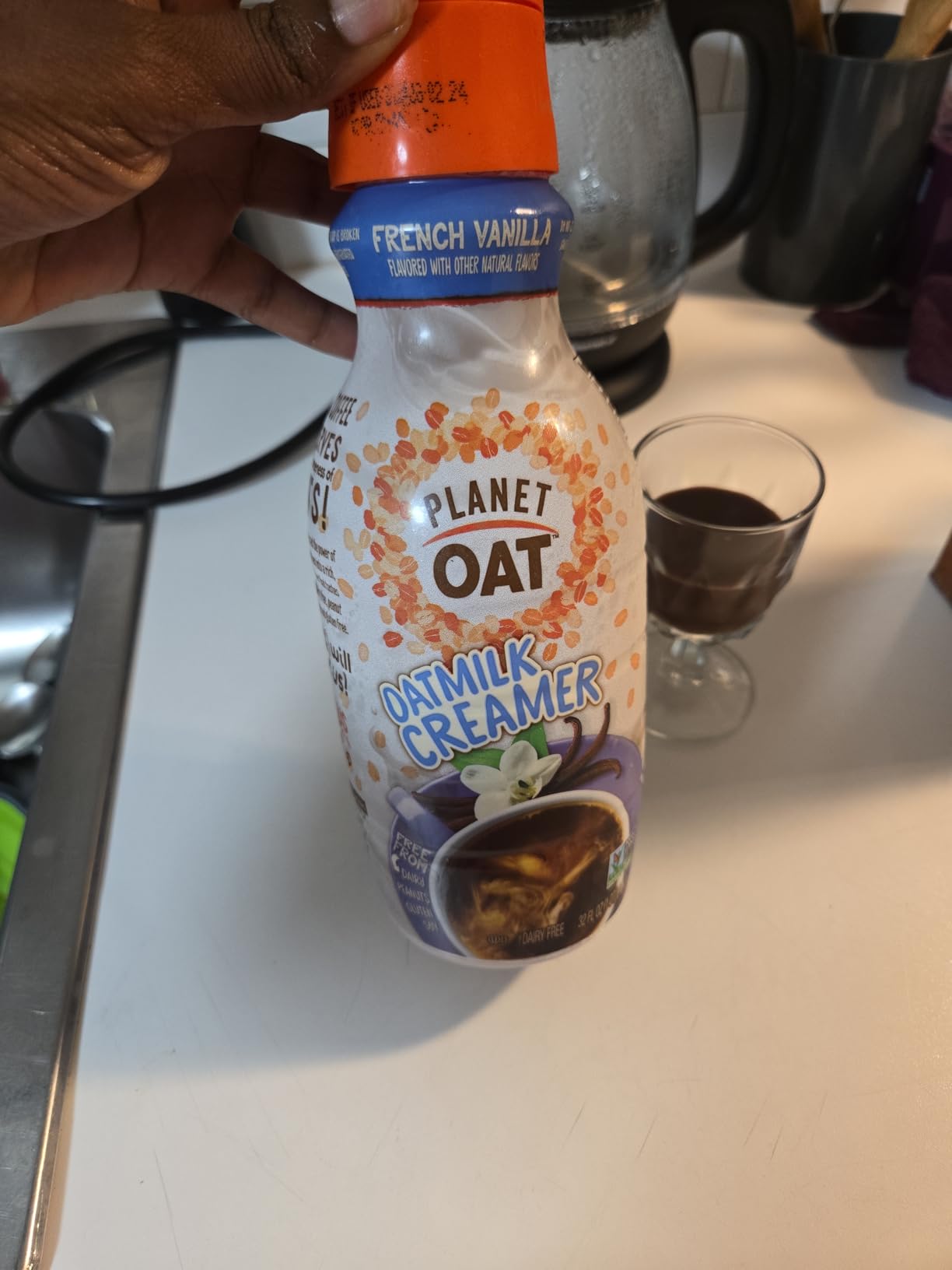 Planet Oat French Vanilla Coffee Creamer, 32oz, 32 Fl oz customer photo 1