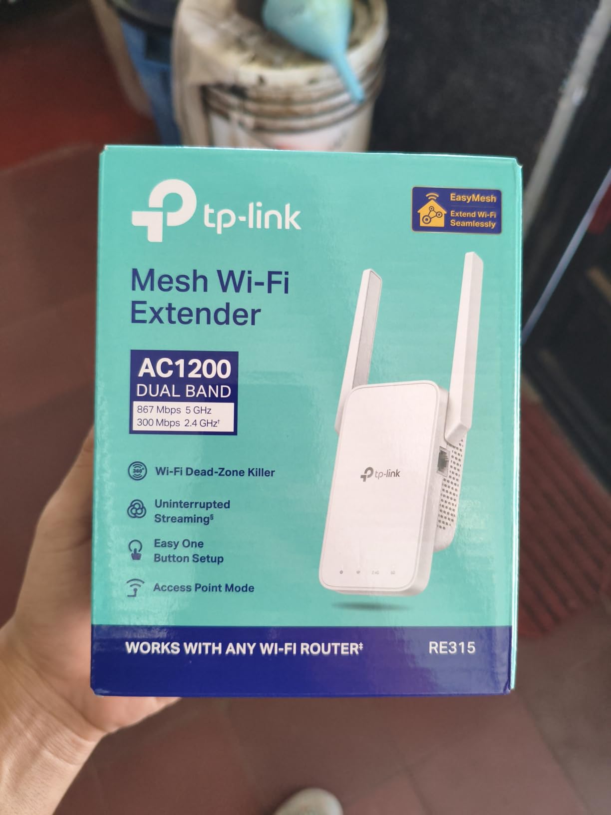 TP-Link AC1200 WiFi Extender, 2023 Engadget Best Budget Pick, 1.2Gbps Signal Booster for Home, Dual Band 5GHz/2.4GHz, Covers Up to 1500 Sq.ft and 30 Devices,Support Onemesh, One Ethernet Port (RE315) customer photo 2