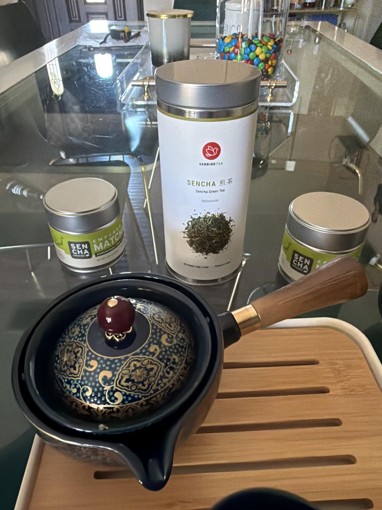 Senbird Premium Sencha - Japanese Green Tea - From Shizuoka, Japan - Loose Leaf Tea In Airtight Tea Tin (3.5oz/100g) customer photo 1