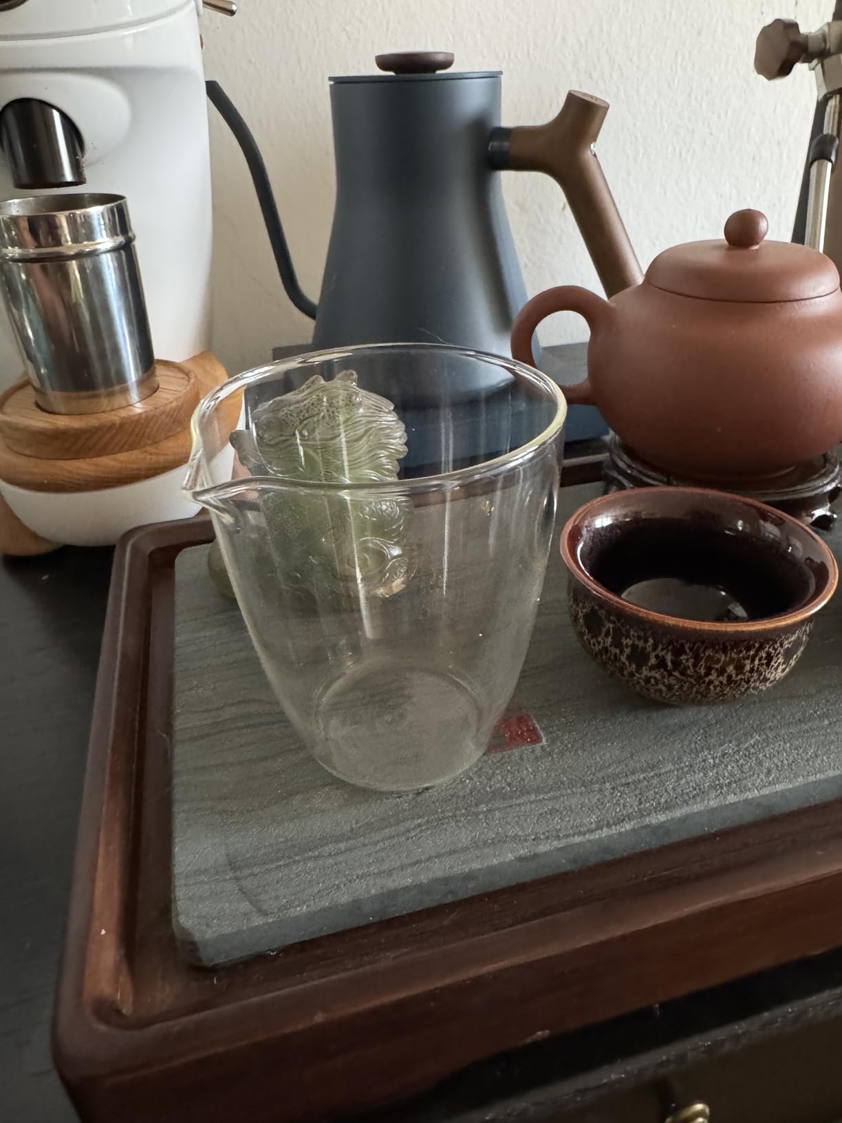 Sizikato Borosilicate Glass Tea Sharing Cup, Kungfu Tea Pitcher. 8 Oz customer photo 1