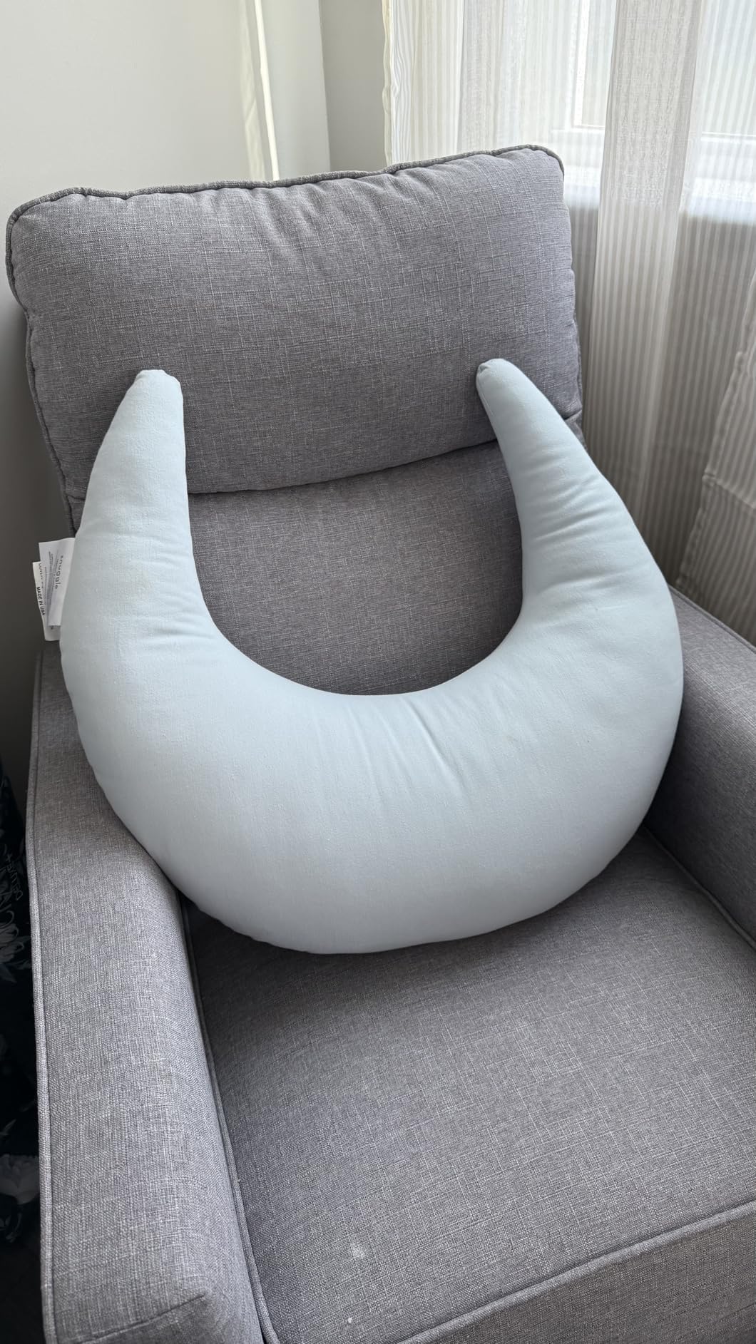 Snuggle Me Organic Nursing Pillow (New 2025 Design) | Bottle & Breastfeeding Pillow with Organic Cotton Cover & Fiberfill, Machine Washable Feeding Pillow, Newborn Essentials Must Haves (Natural) - v2 customer photo 2