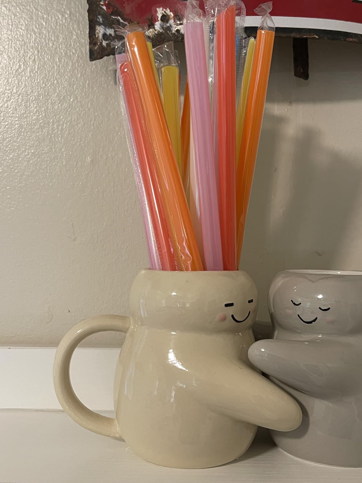 300 Pcs Multi Colors Jumbo Smoothie Boba Straws,Plastic Milkshake Disposable Wide-mouthed Large Individually Wrapped Straws(0.43