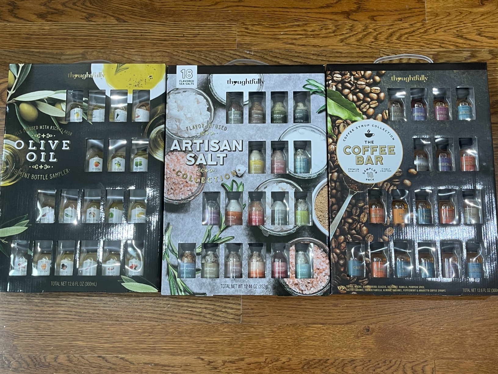 Thoughtfully Gourmet, Olive Oil Sampler Gift Set, Includes Uniquely Flavored Extra Virgin Cold Pressed Spanish Olive Oil, Flavors Include Garlic, Chili, Chipotle and More, Pack of 18 customer photo 1