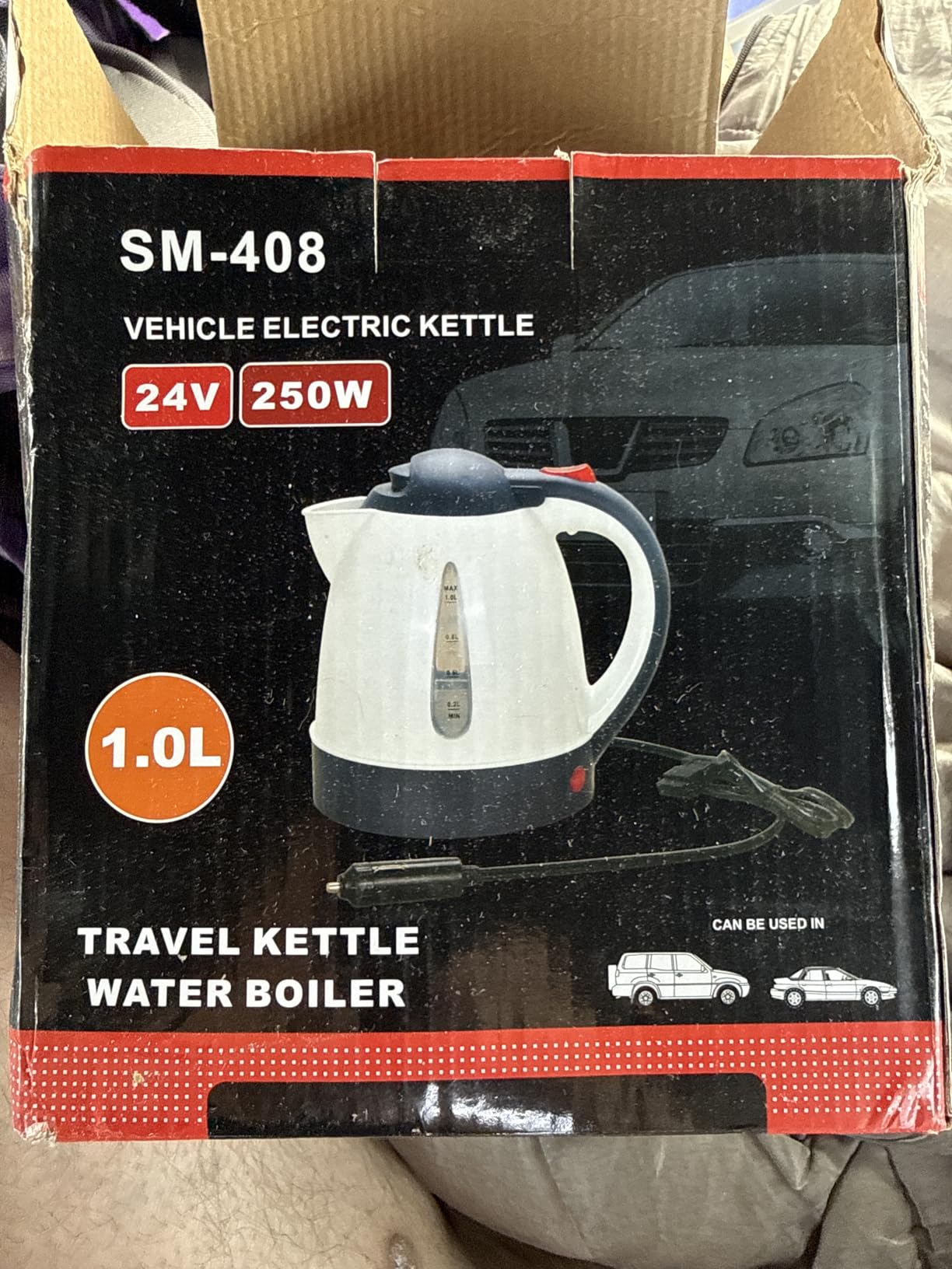 Kettle Electric- Portable 1000ml 12V Travel Car Truck Kettle Water Heater Bottle for Tea Coffee Making customer photo 1