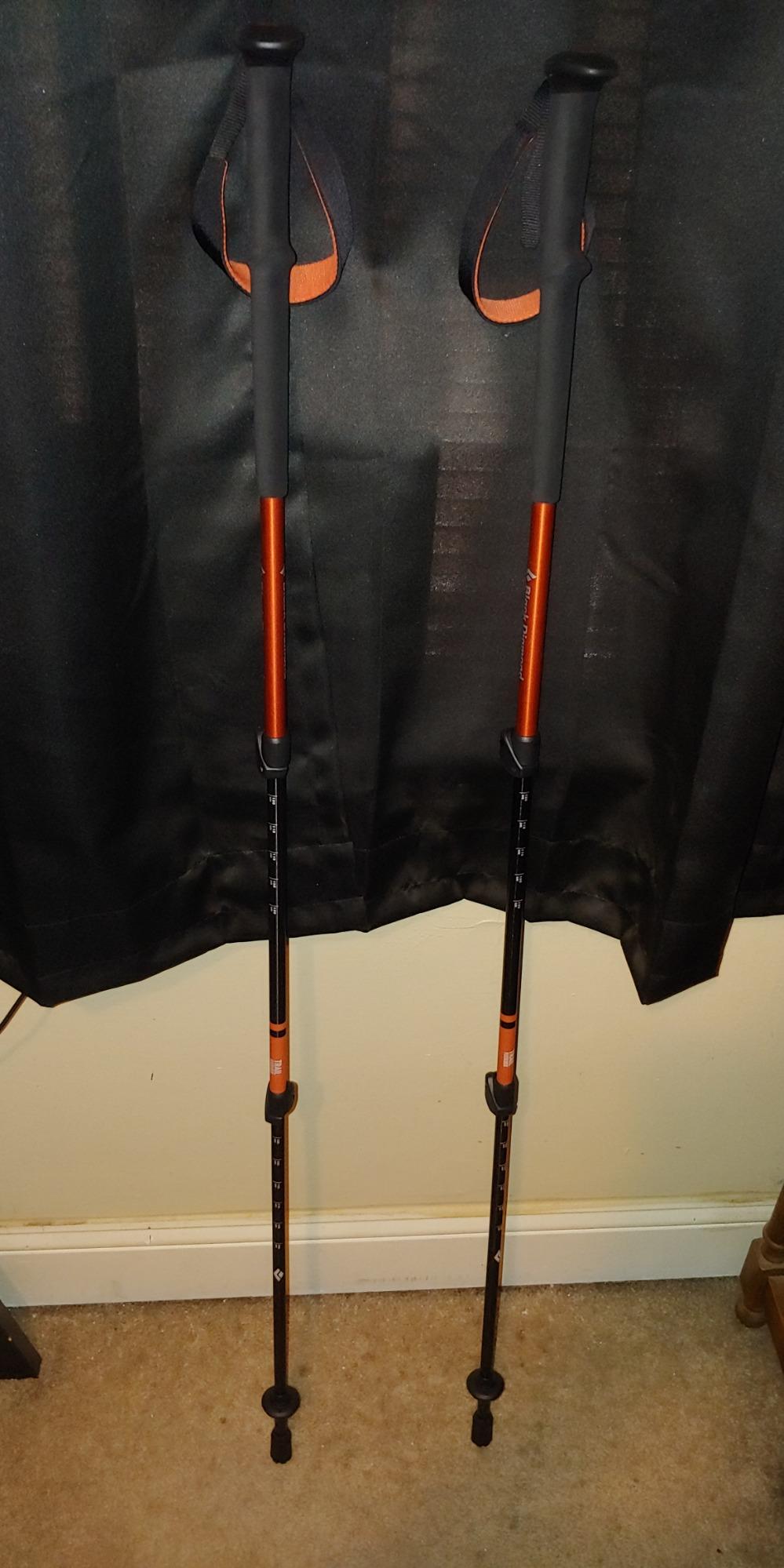 Black Diamond Trail Trekking Poles (Pair) | Lightweight Aluminum Hiking Poles | Natural, Cork, or Foam Grips | FlickLock Adjustable Shafts for All-Season Stability customer photo 1